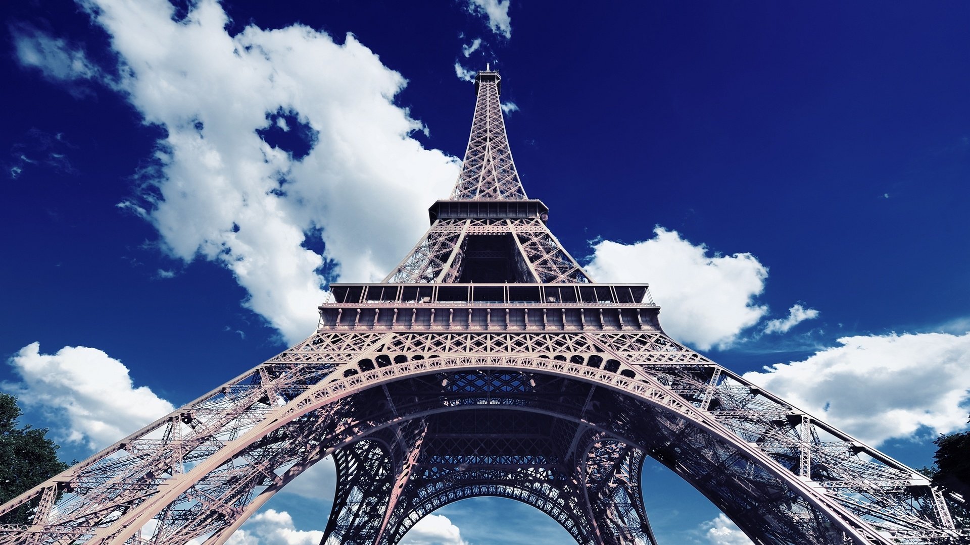 Обои небо, облака, париж, франция, эйфелева башня, the sky, clouds, paris, france, eiffel tower разрешение 2560x1600 Загрузить