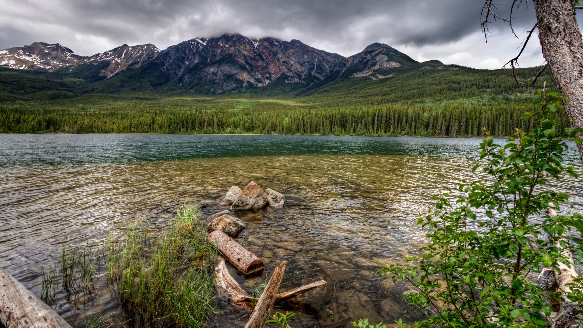 Обои небо, река, горы, природа, лес, the sky, river, mountains, nature, forest разрешение 1920x1200 Загрузить