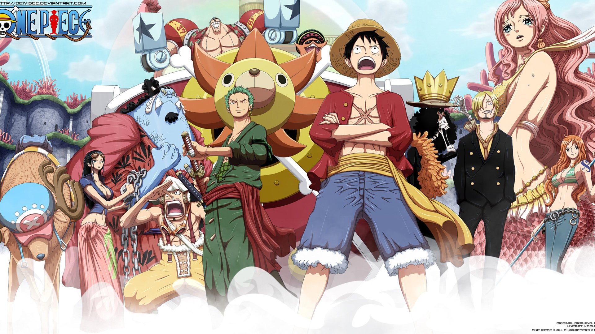 Обои one piece, gruppa, van pis, group разрешение 2268x1175 Загрузить