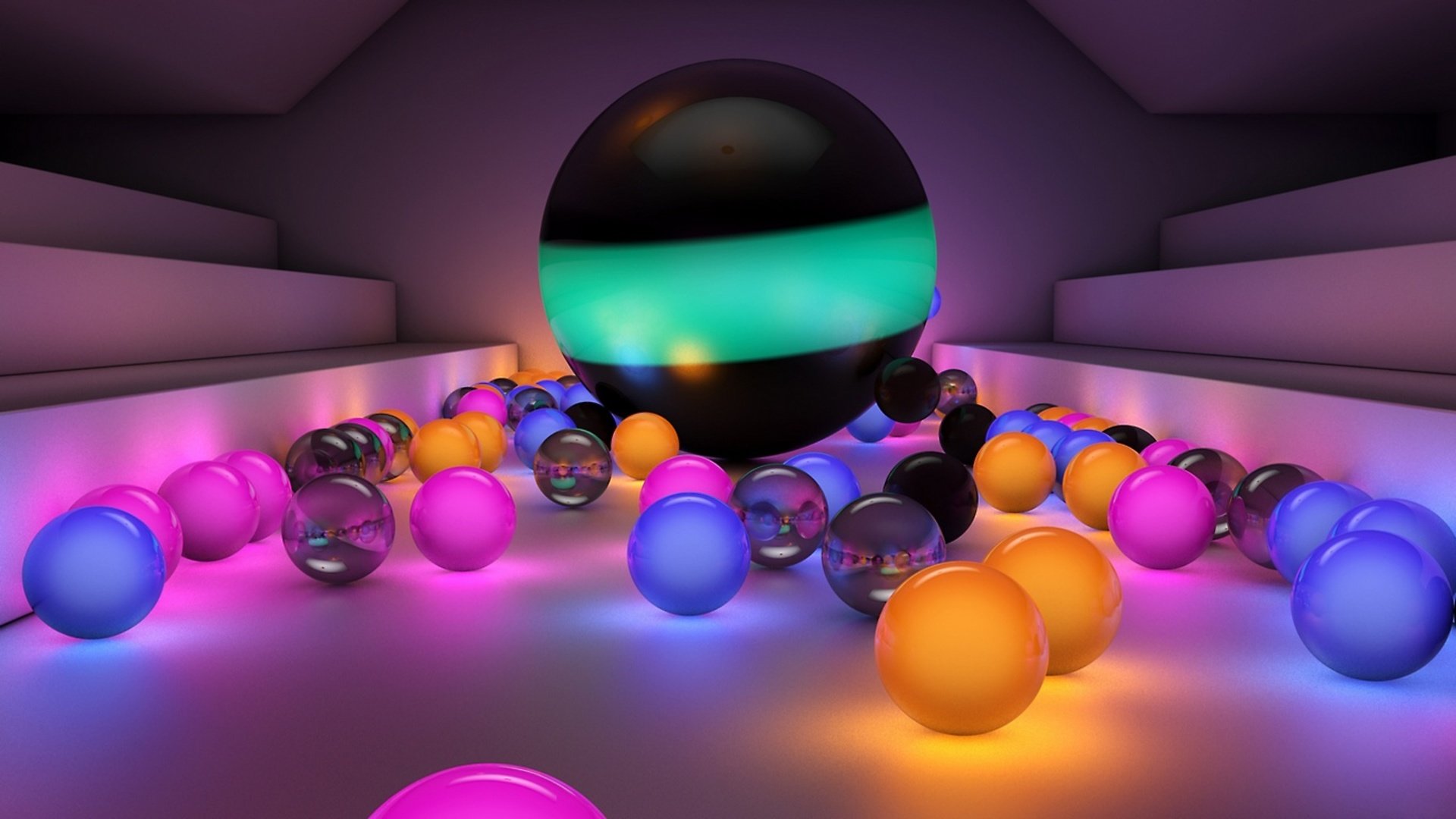 Обои свет, шары, разноцветные, форма, шарики, светящиеся шары, light, balls, colorful, form, glowing orbs разрешение 2560x1440 Загрузить