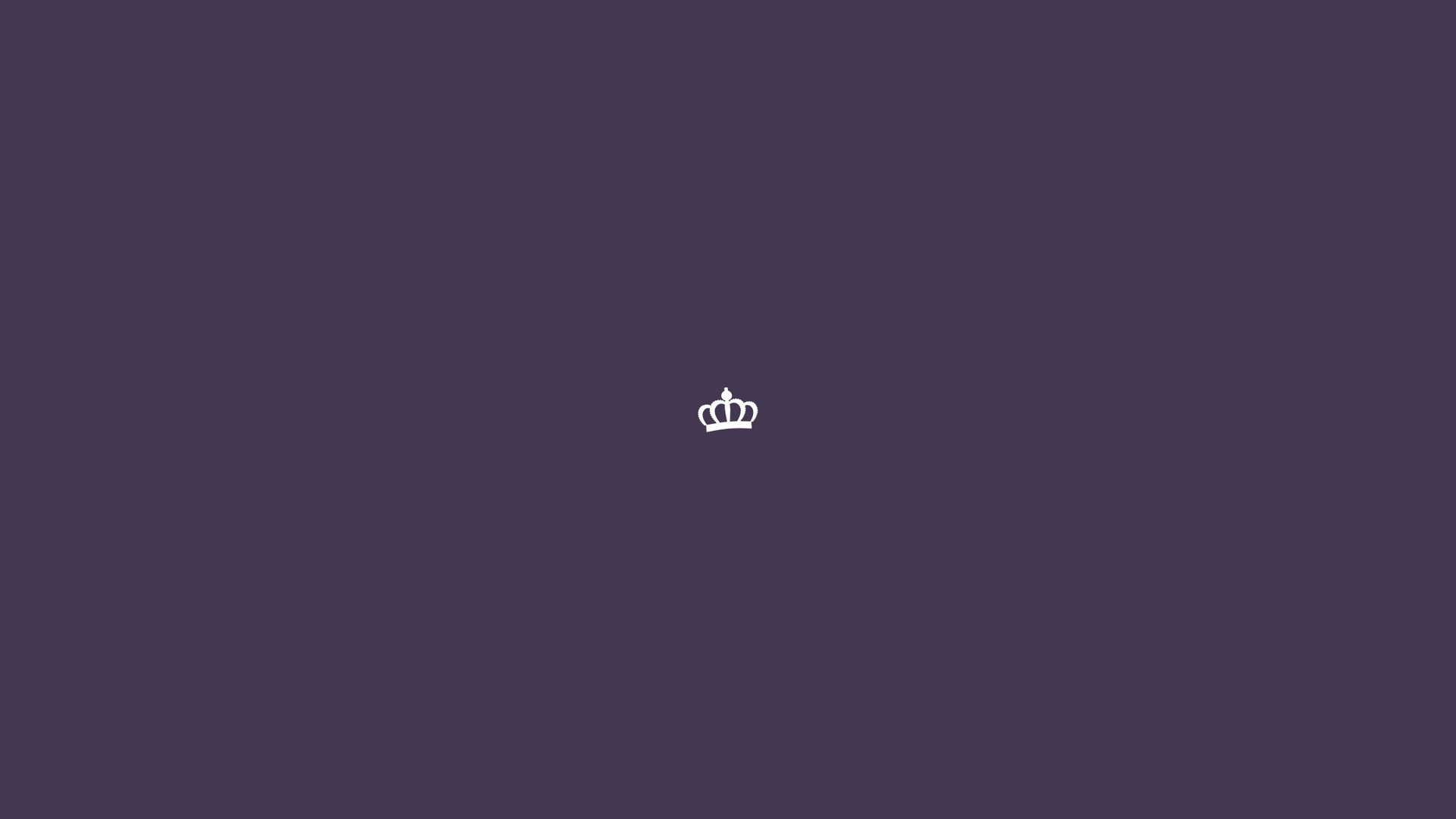 Обои фиолетовый, минимализм, корона, purple, minimalism, crown разрешение 2560x1600 Загрузить