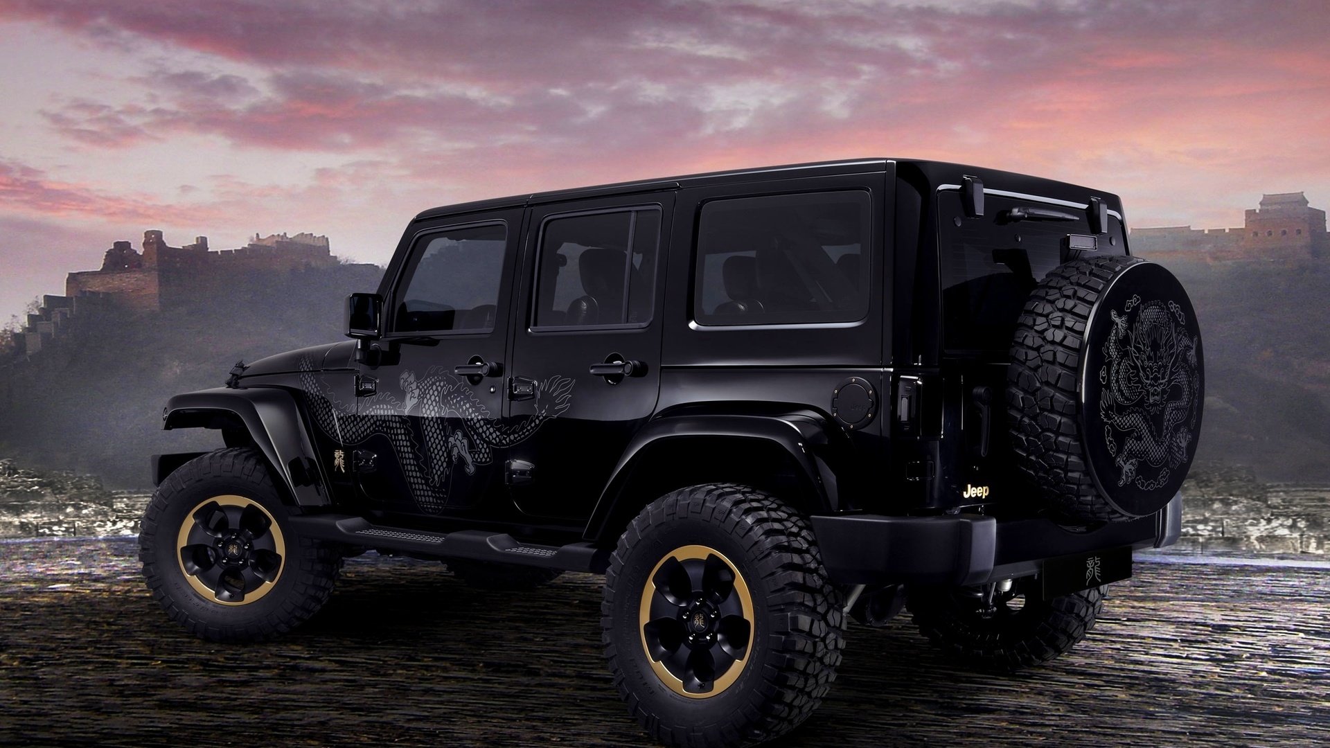 Обои дракон, черный, авто, джип, concept, рэнглер, dragon, black, auto, jeep, wrangler разрешение 2560x1600 Загрузить