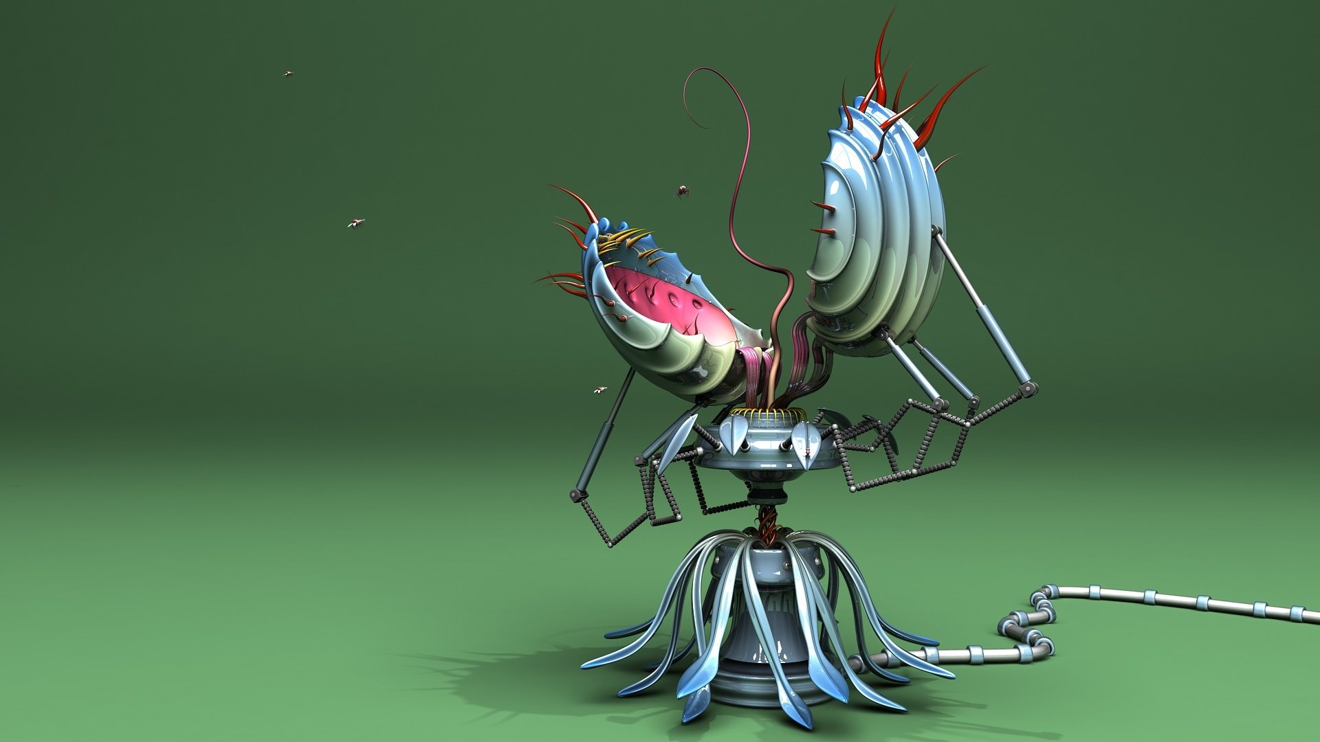 Обои механическая венерина мухоловка, mechanical venus flytrap разрешение 1920x1200 Загрузить