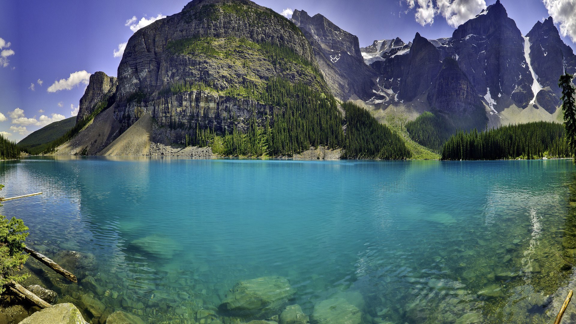 Обои горы, лес, канада, озеро морейн, морейн озеро, mountains, forest, canada, moraine lake разрешение 2560x1600 Загрузить