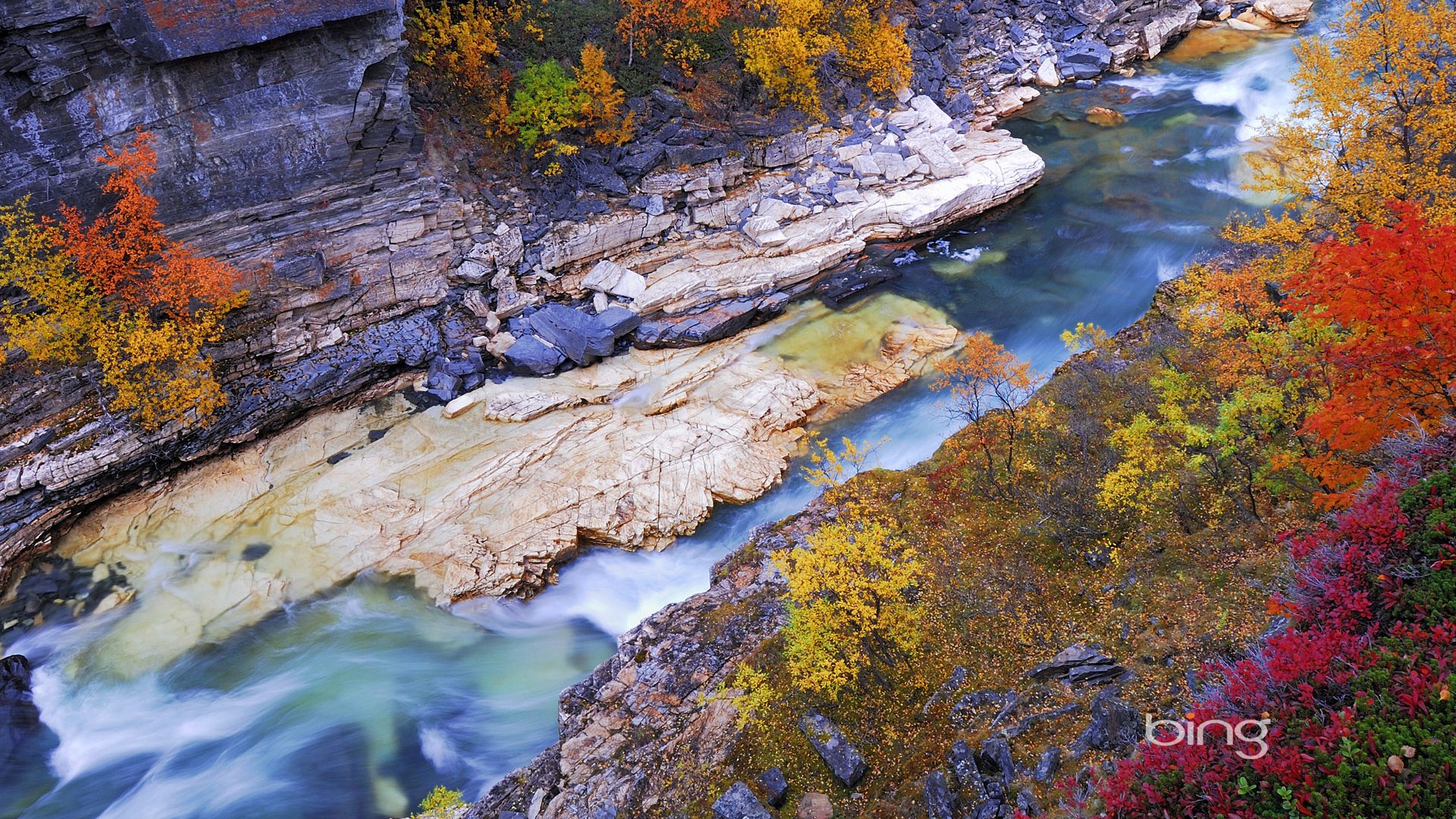 Обои река, осень, швеция, river, autumn, sweden разрешение 1920x1200 Загрузить