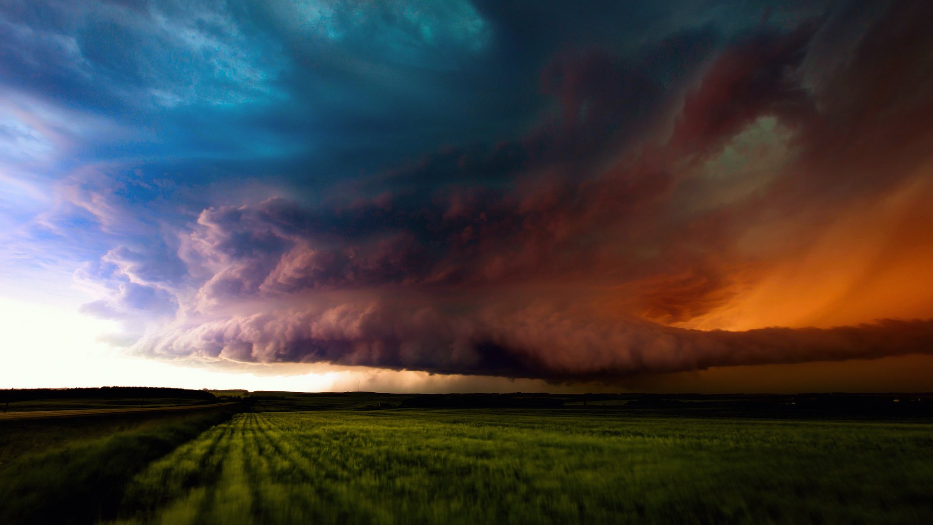 Обои небо, тучи, поля, лето, гроза, шторм, канада, альберта, the sky, clouds, field, summer, the storm, storm, canada, albert разрешение 2048x1365 Загрузить