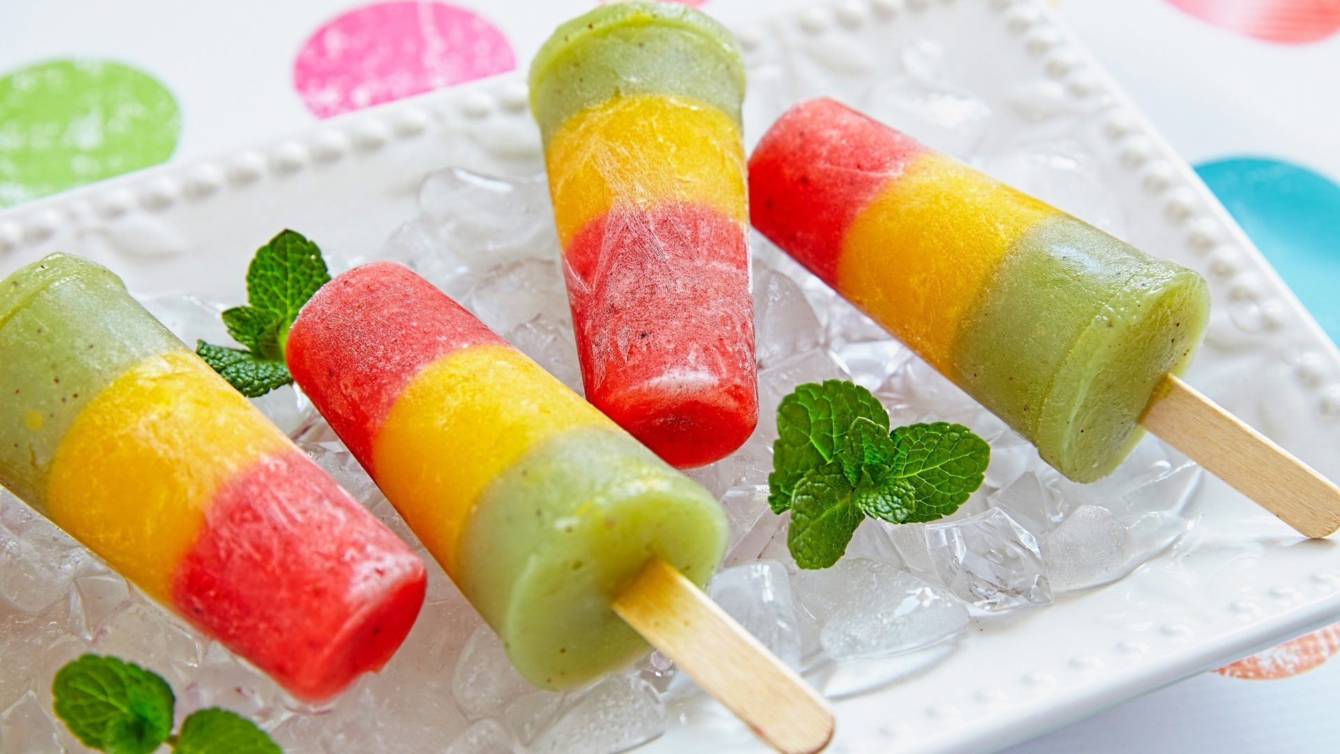 Обои мороженое, разноцветное, сладкое, мороженное, фруктовый лед, ice cream, colorful, sweet, fruit ice разрешение 2880x1920 Загрузить