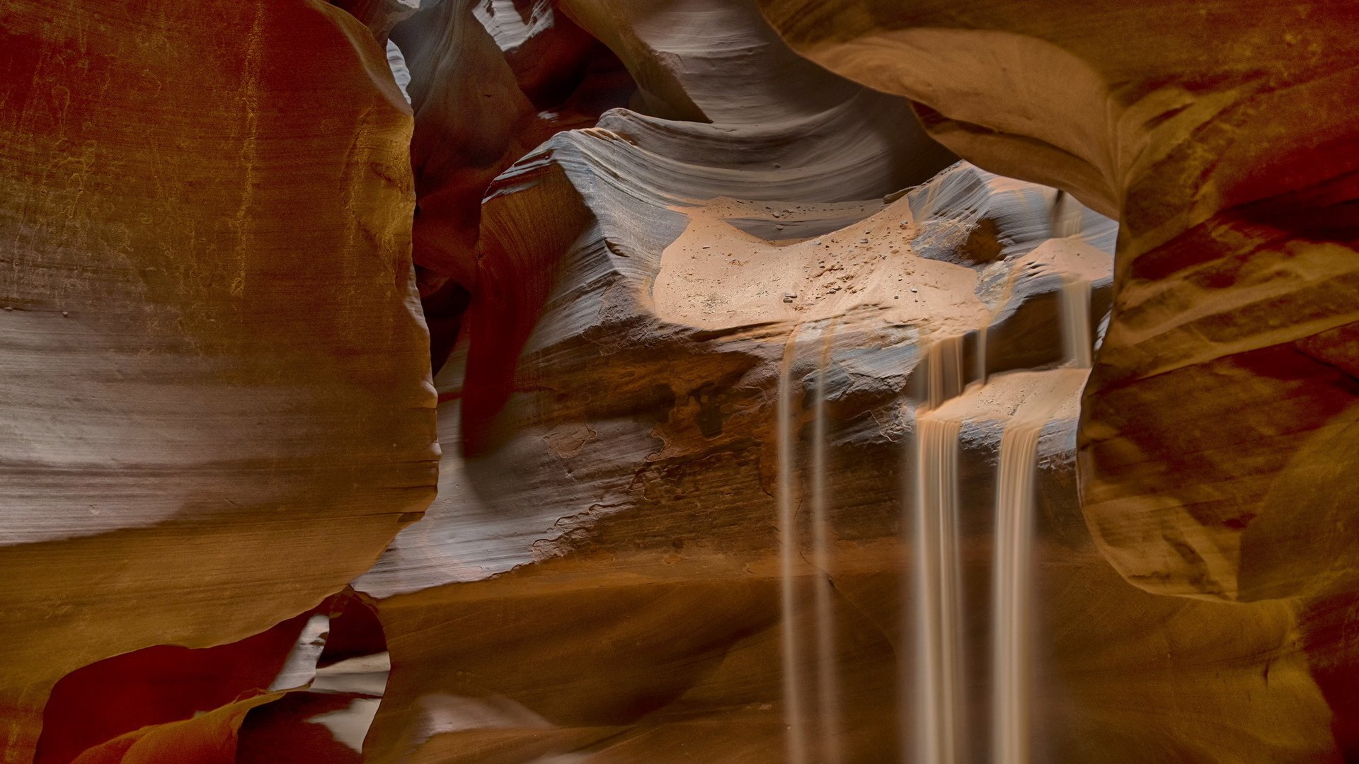 Обои скалы, песок, каньон антилопы, rocks, sand, antelope canyon разрешение 1920x1200 Загрузить