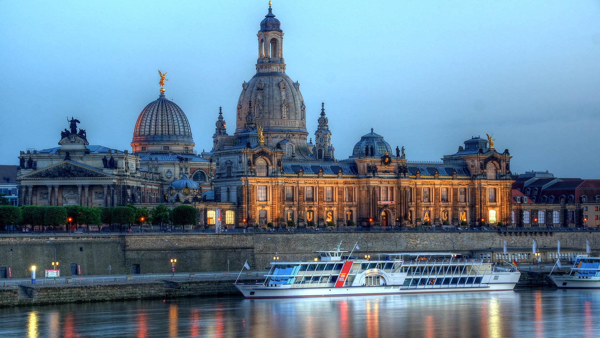 Обои ночь, огни, город, германия, дрезден, night, lights, the city, germany, dresden разрешение 1920x1200 Загрузить