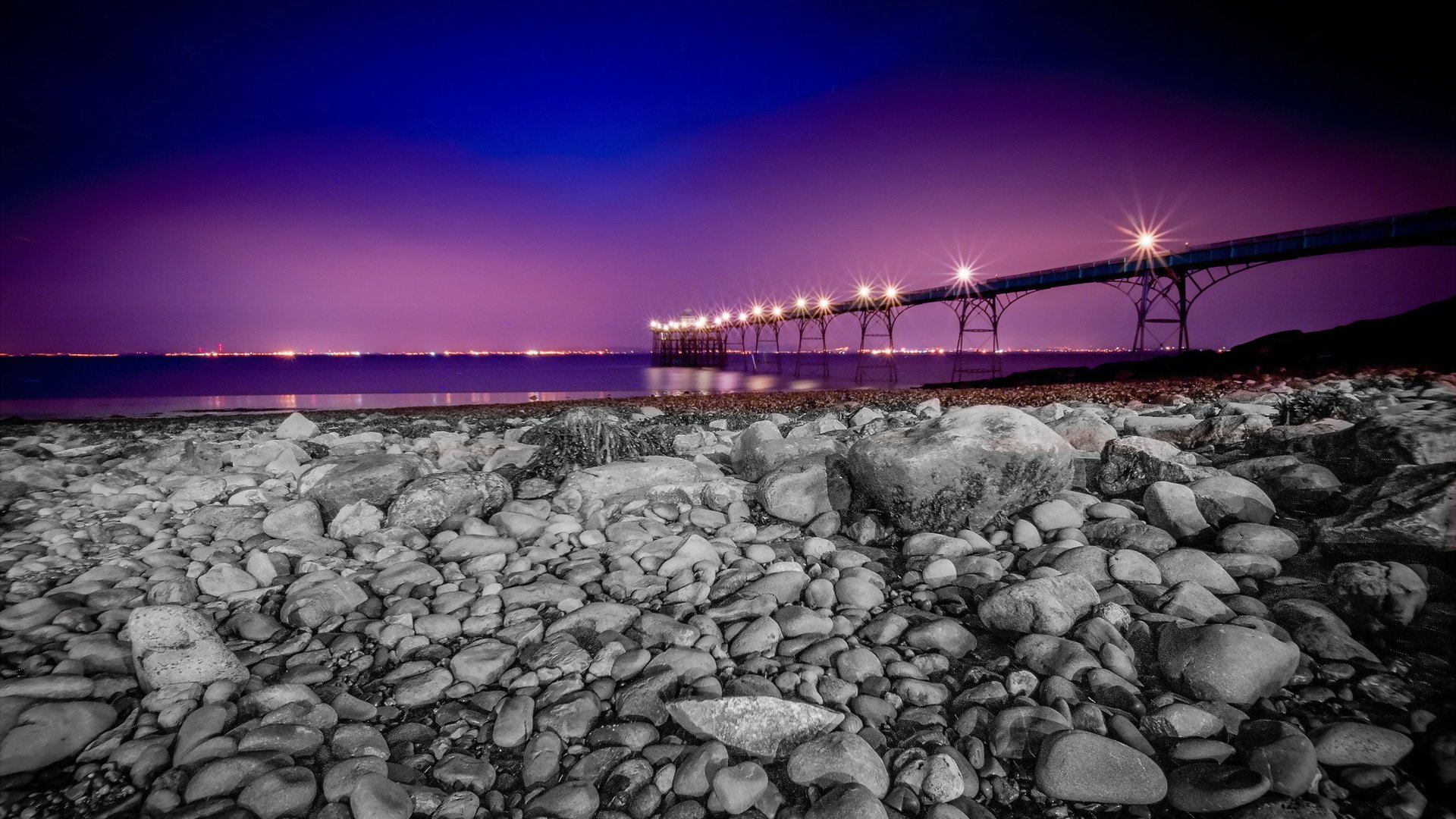 Обои ночь, пейзаж, пирс, clevedon pier, night, landscape, pierce разрешение 2048x1365 Загрузить