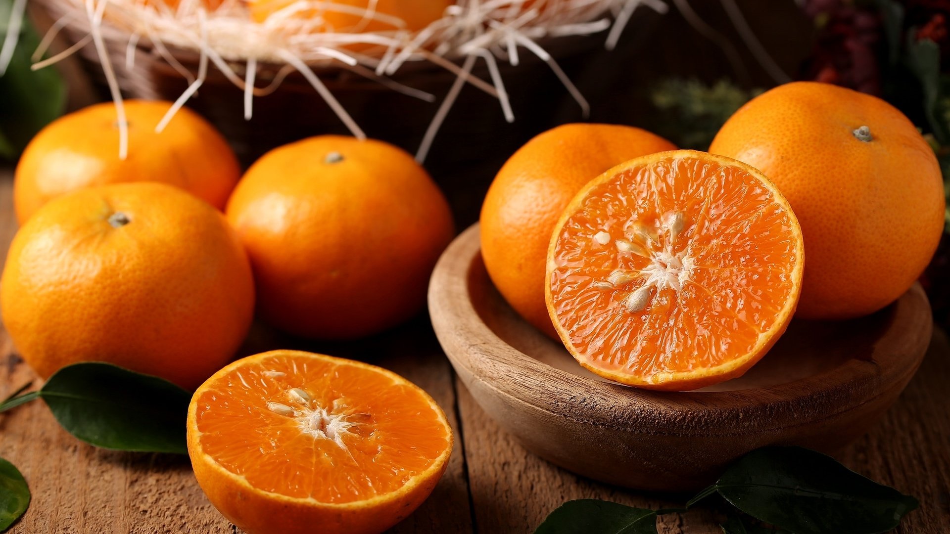 Обои плоды, мандарины, цитрусы, fruit, tangerines, citrus разрешение 2048x1365 Загрузить