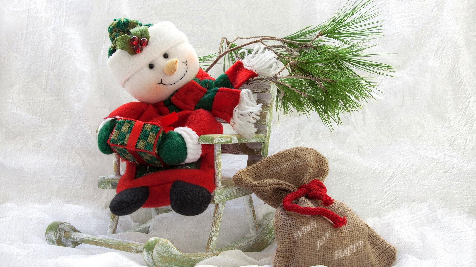 Обои снеговик, мешок, сосна, snowman, bag, pine разрешение 2048x1365 Загрузить