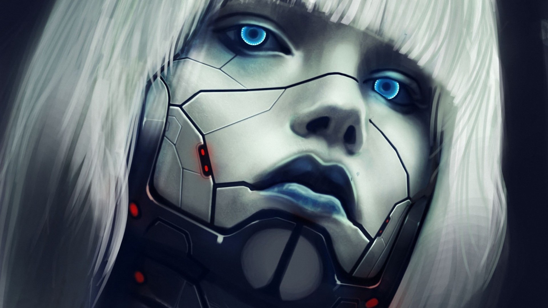 Обои глаза, девушка, робот, лицо, киборг, eyes, girl, robot, face, cyborg разрешение 1920x1429 Загрузить