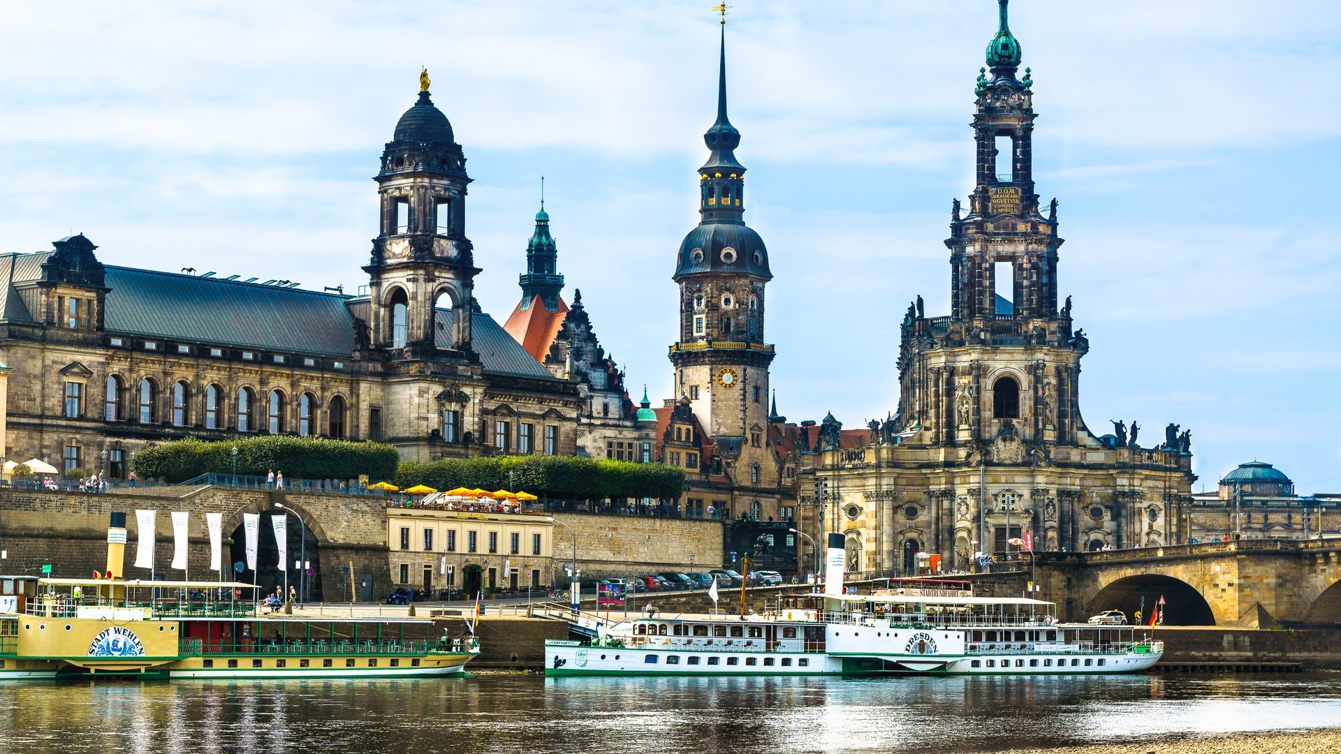 Обои река, германия, дрезден, теплоход, эльба, river, germany, dresden, ship, elba разрешение 3000x1907 Загрузить