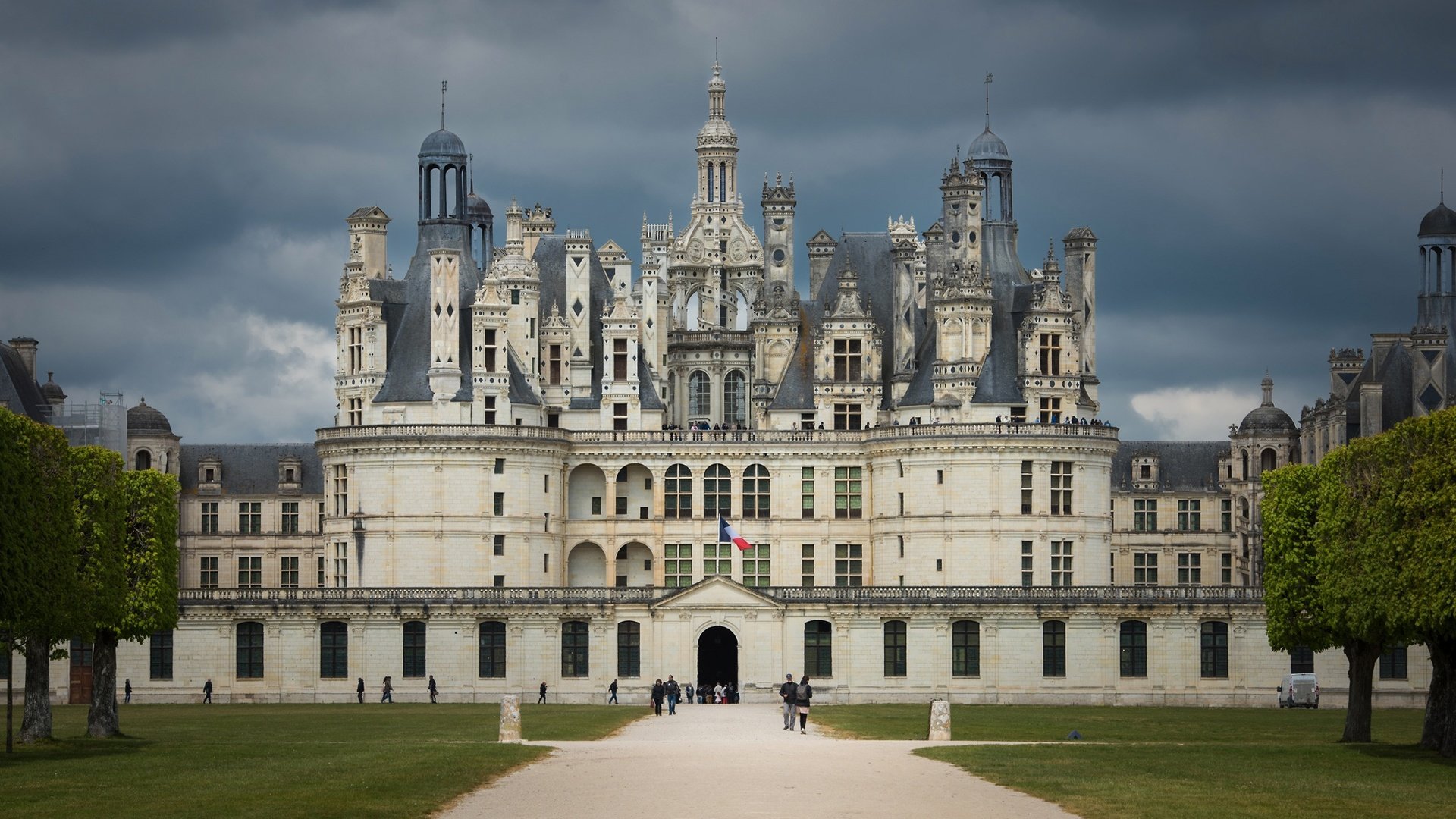 Обои архитектура, франция, замок шамбор, долина луары, architecture, france, chambord castle, the loire valley разрешение 1974x1134 Загрузить