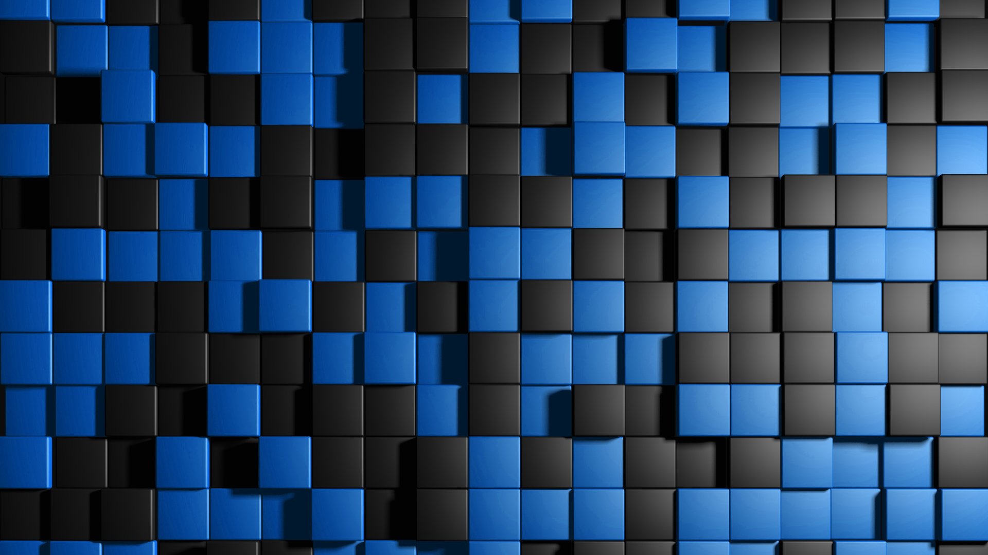 Обои квадраты, кубы, синие, чёрные, squares, cuba, blue, black разрешение 3840x2400 Загрузить