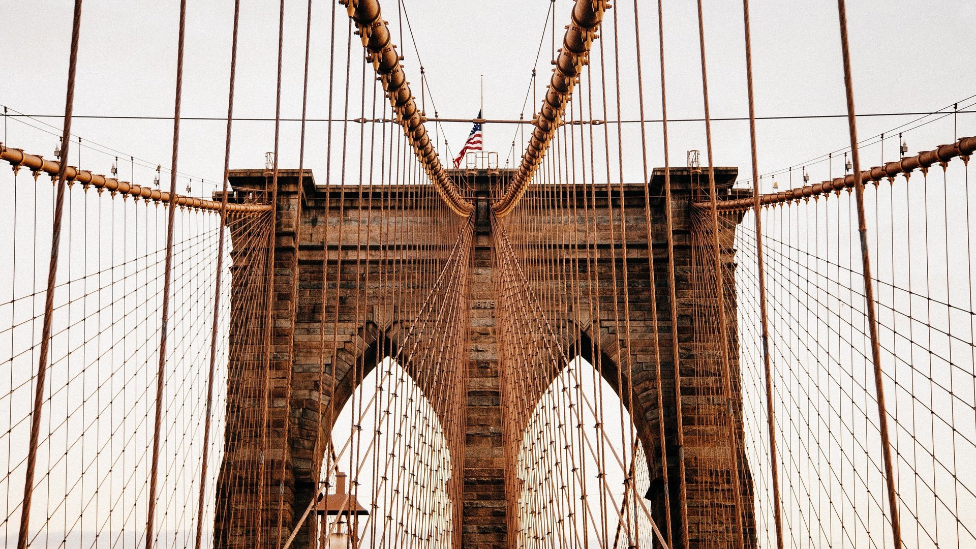 Обои мост, сша, нью-йорк, манхеттен, бруклинский мост, подвесной мост, bridge, usa, new york, manhattan, brooklyn bridge, suspension bridge разрешение 5401x3601 Загрузить