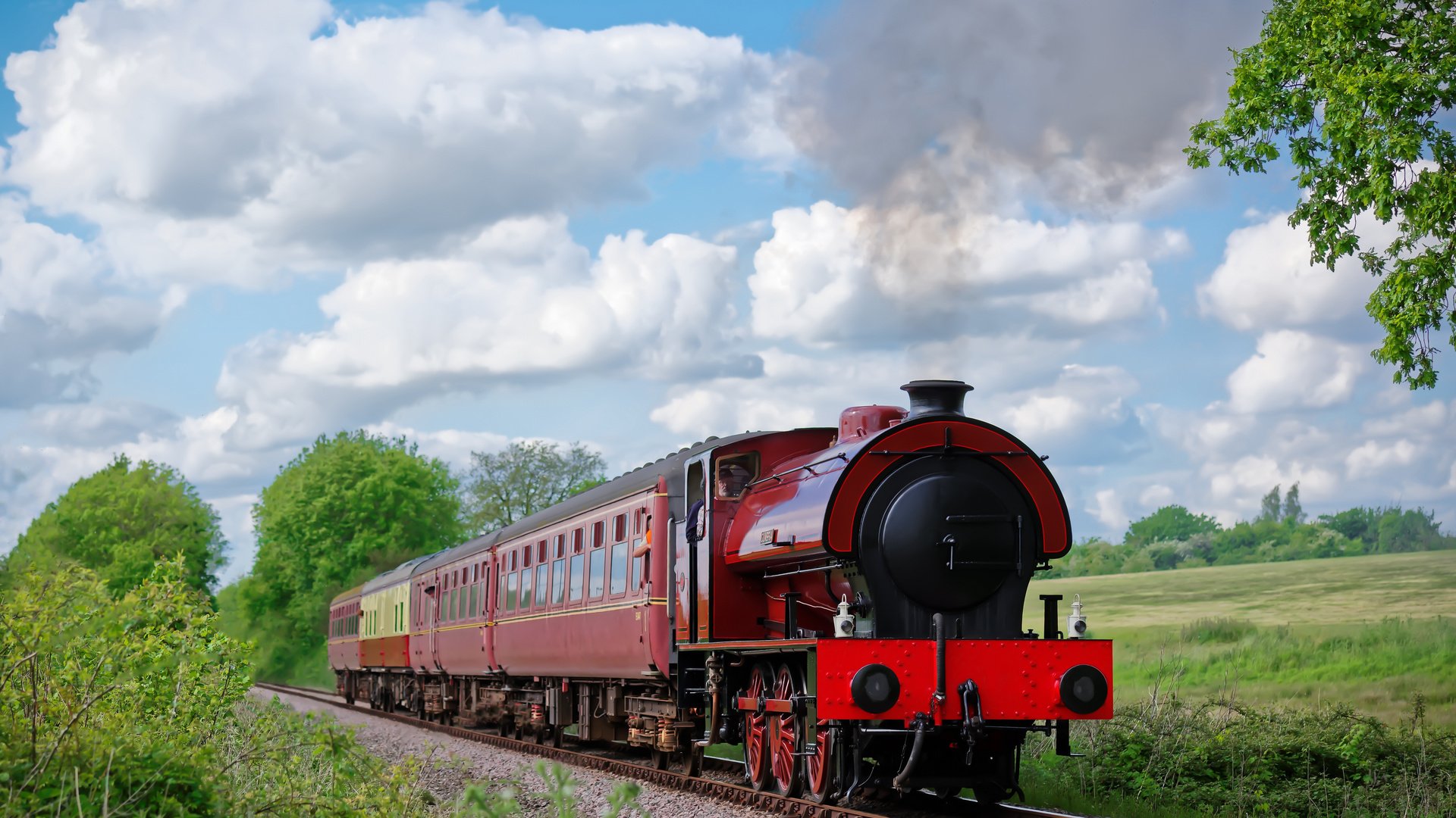 Обои железная дорога, природа, англия, поезд, mid-norfolk railway, railroad, nature, england, train разрешение 5973x3982 Загрузить