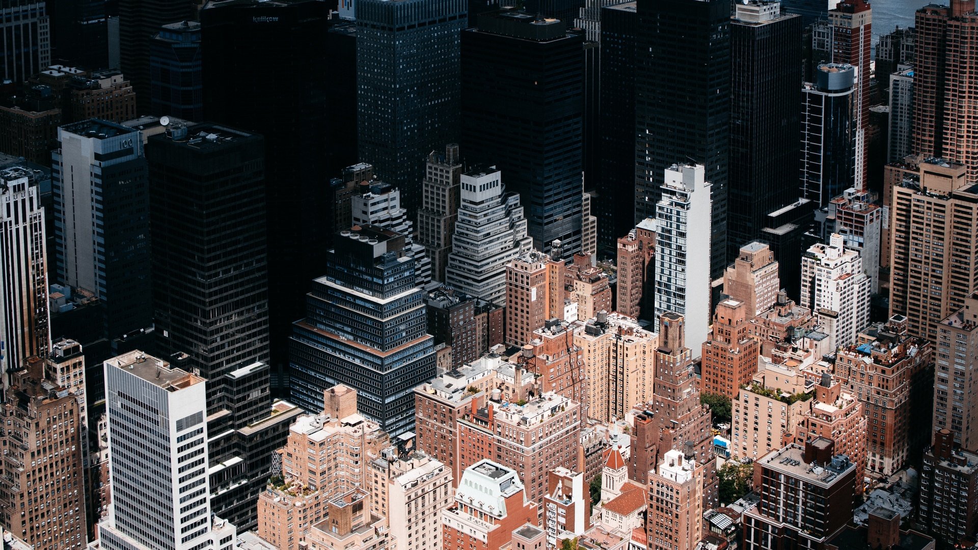 Обои вид сверху, небоскребы, сша, нью-йорк, здания, the view from the top, skyscrapers, usa, new york, building разрешение 5850x3503 Загрузить