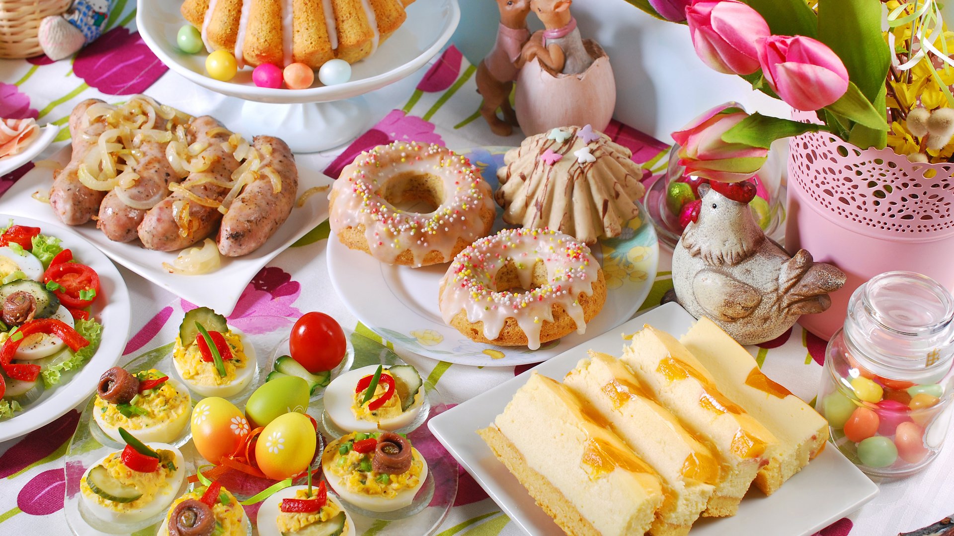 Обои пасха, яйца, пирог, кулич, закуски, teresa kasprzycka, easter, eggs, pie, cake, snacks разрешение 3840x2400 Загрузить