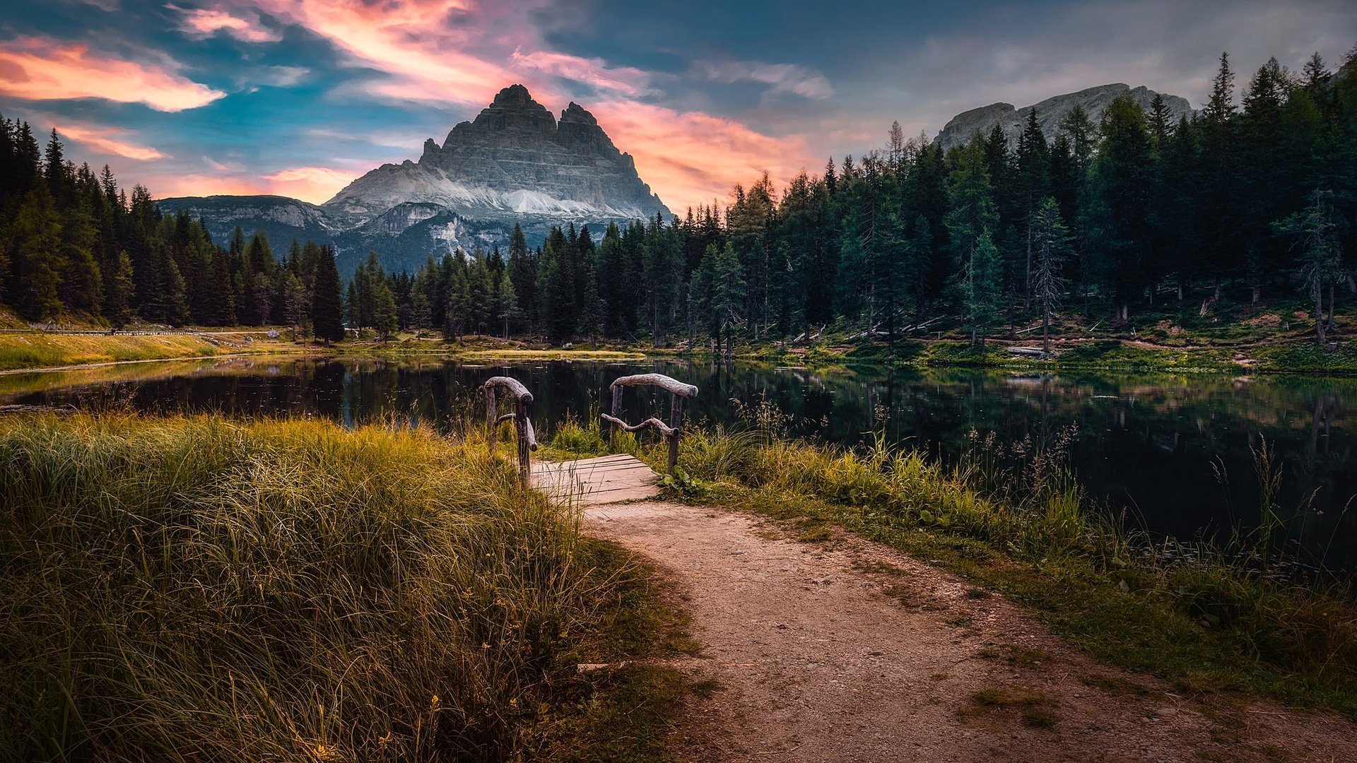 Обои италия, доломитовые альпы, lake antorno, italy, the dolomites разрешение 2048x1367 Загрузить