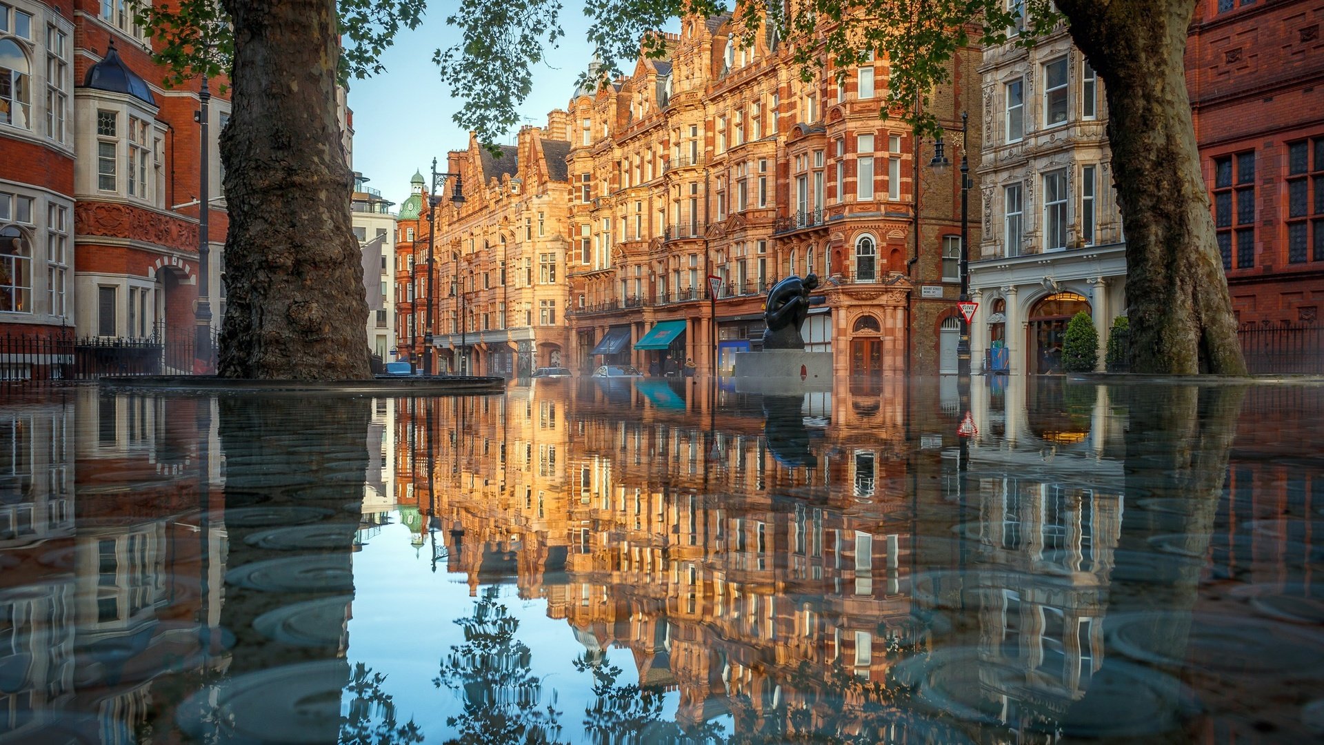 Обои отражение, лондон, город, reflection, london, the city разрешение 2048x1365 Загрузить