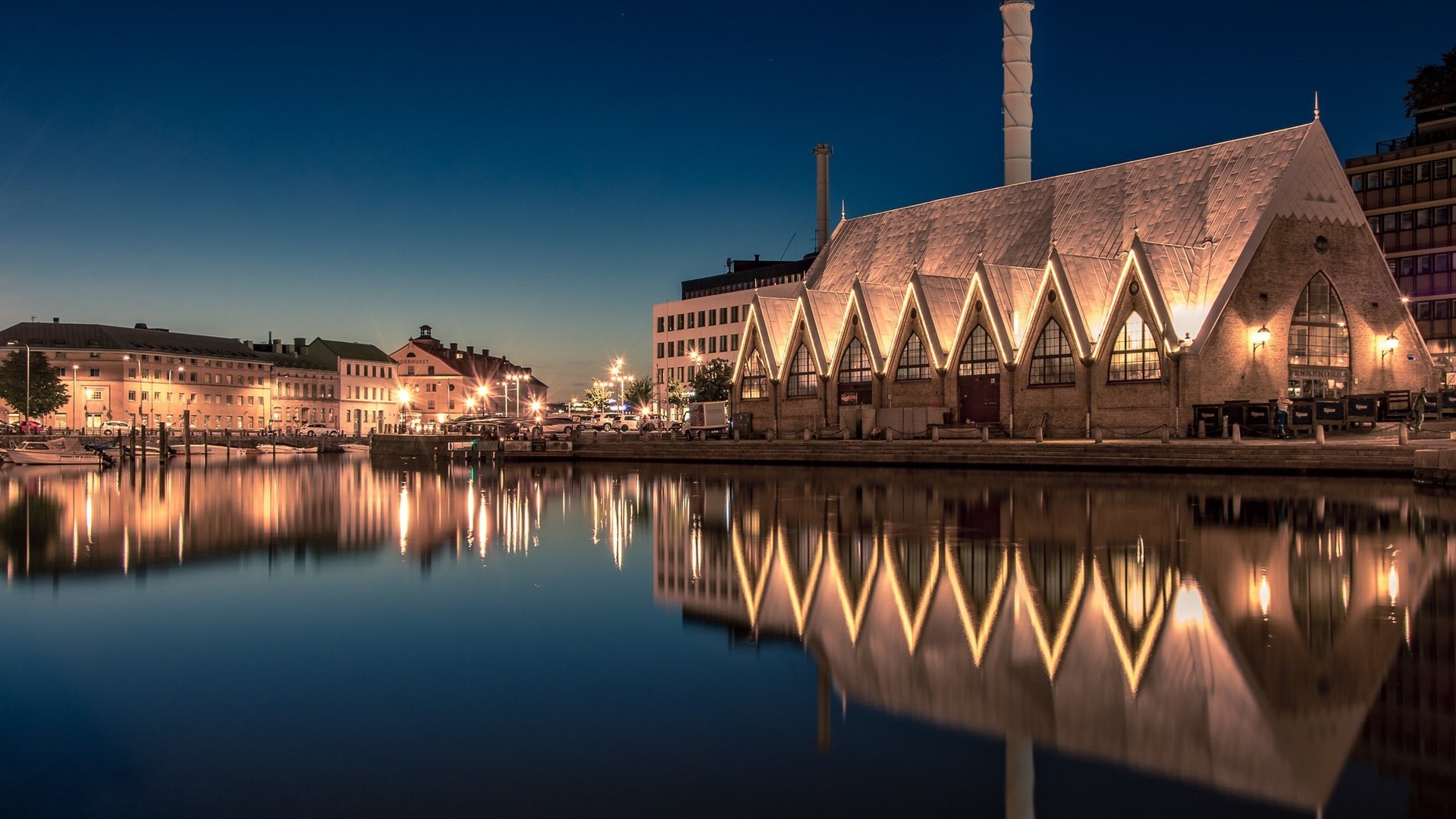 Обои огни, вечер, швеция, гётеборг, lights, the evening, sweden, gothenburg разрешение 2047x1394 Загрузить