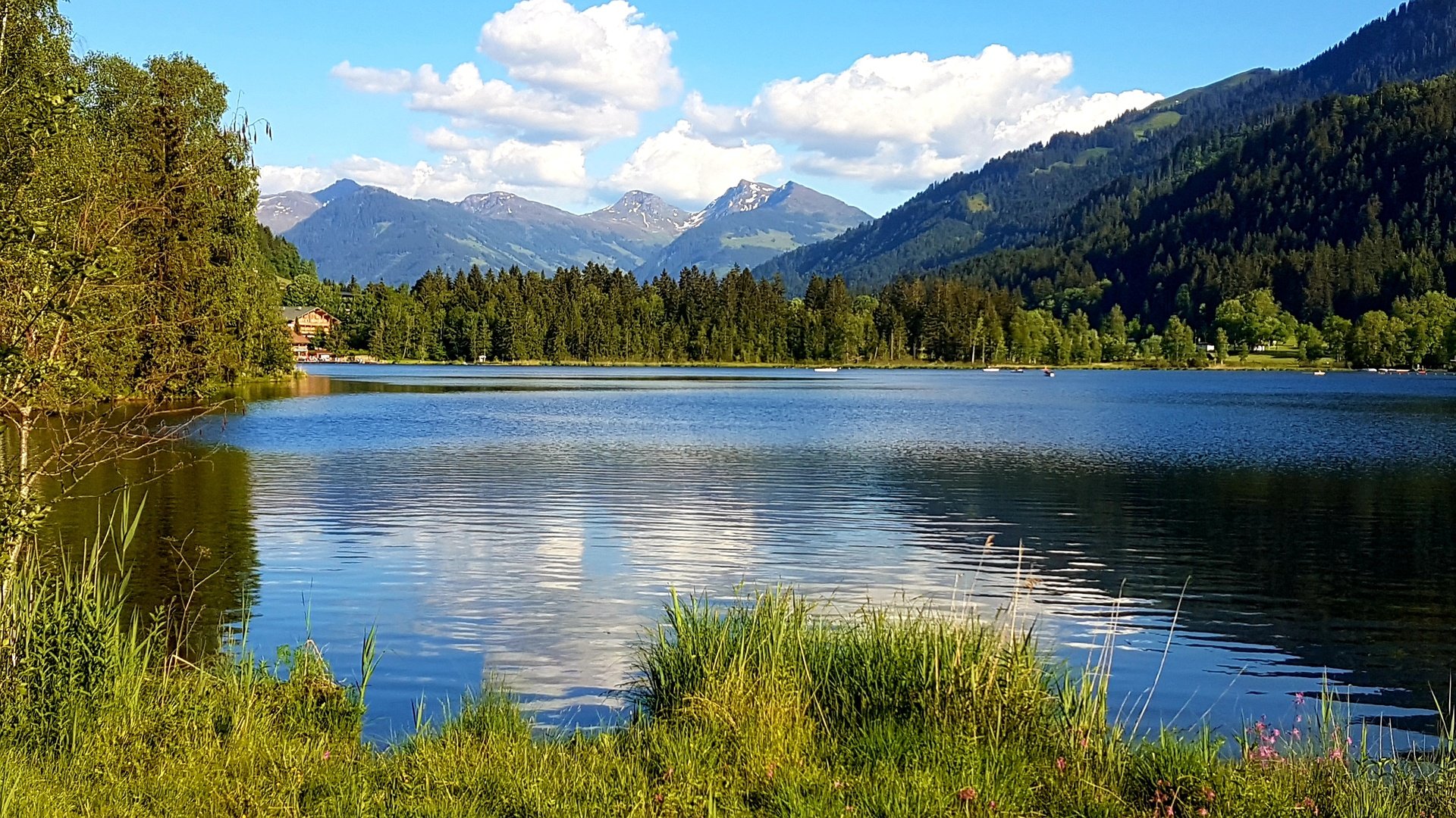 Обои озеро, горы, природа, отражение, lake, mountains, nature, reflection разрешение 3754x2112 Загрузить