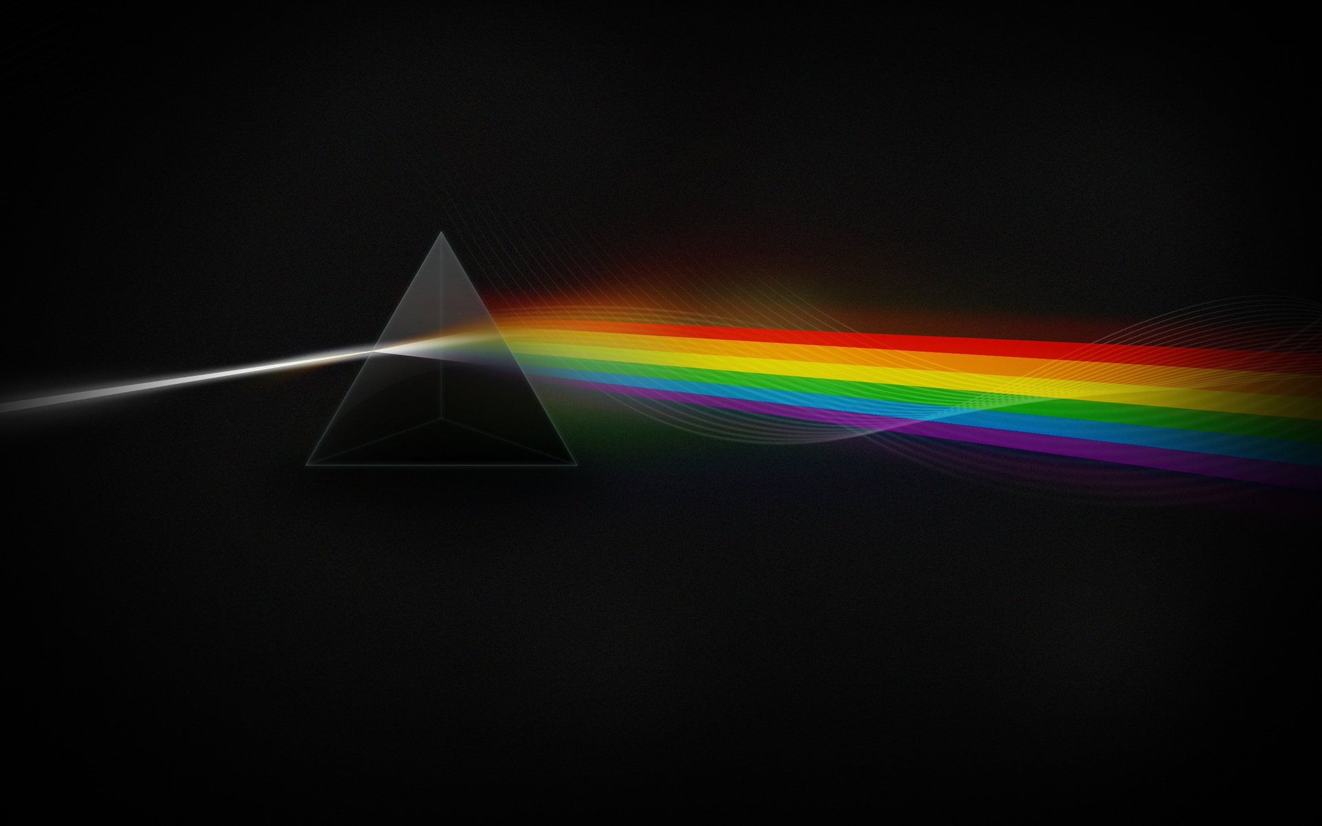 Обои свет, цвета, звезды, dark side, призма, light, color, stars, prism разрешение 2560x1600 Загрузить