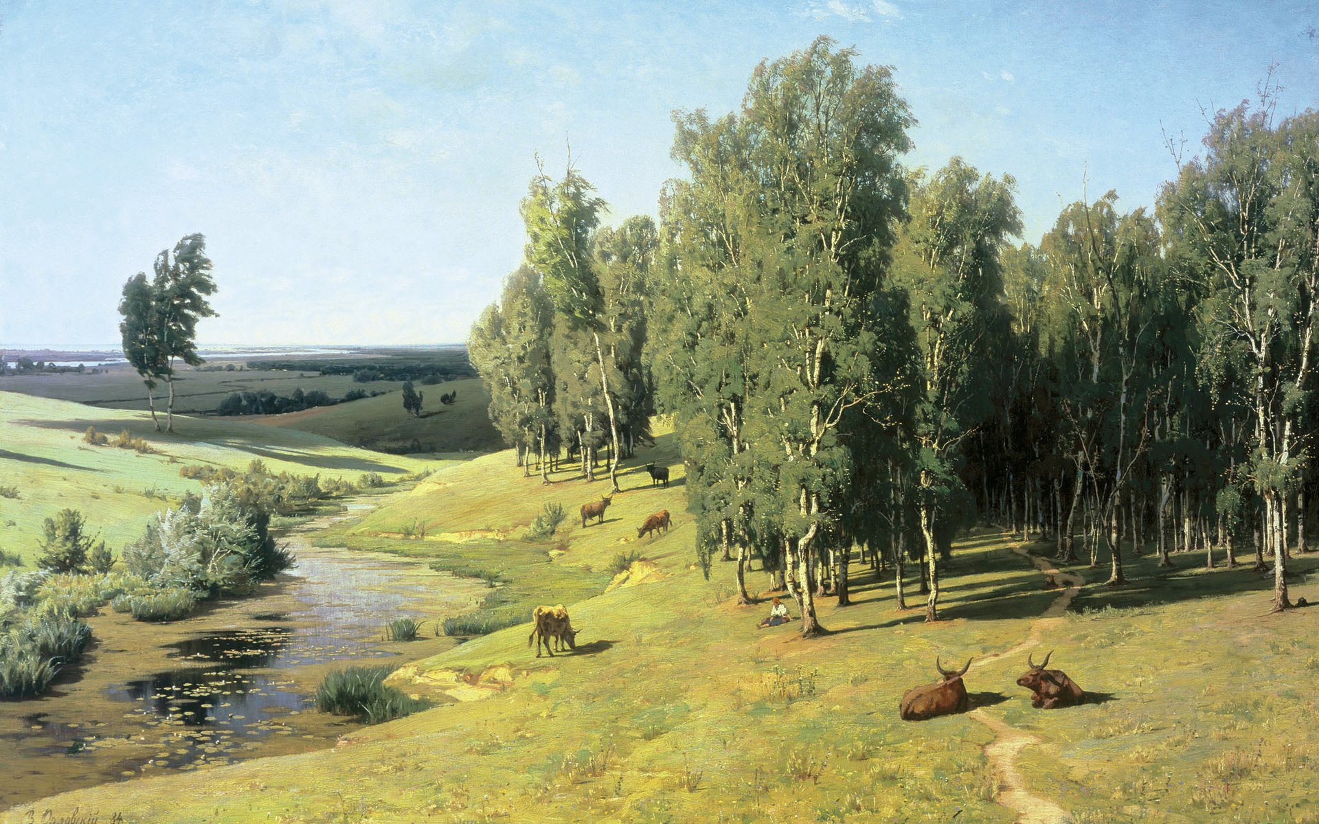 Обои картина, орловский, летний день, picture, orlovsky, summer day разрешение 2057x1350 Загрузить