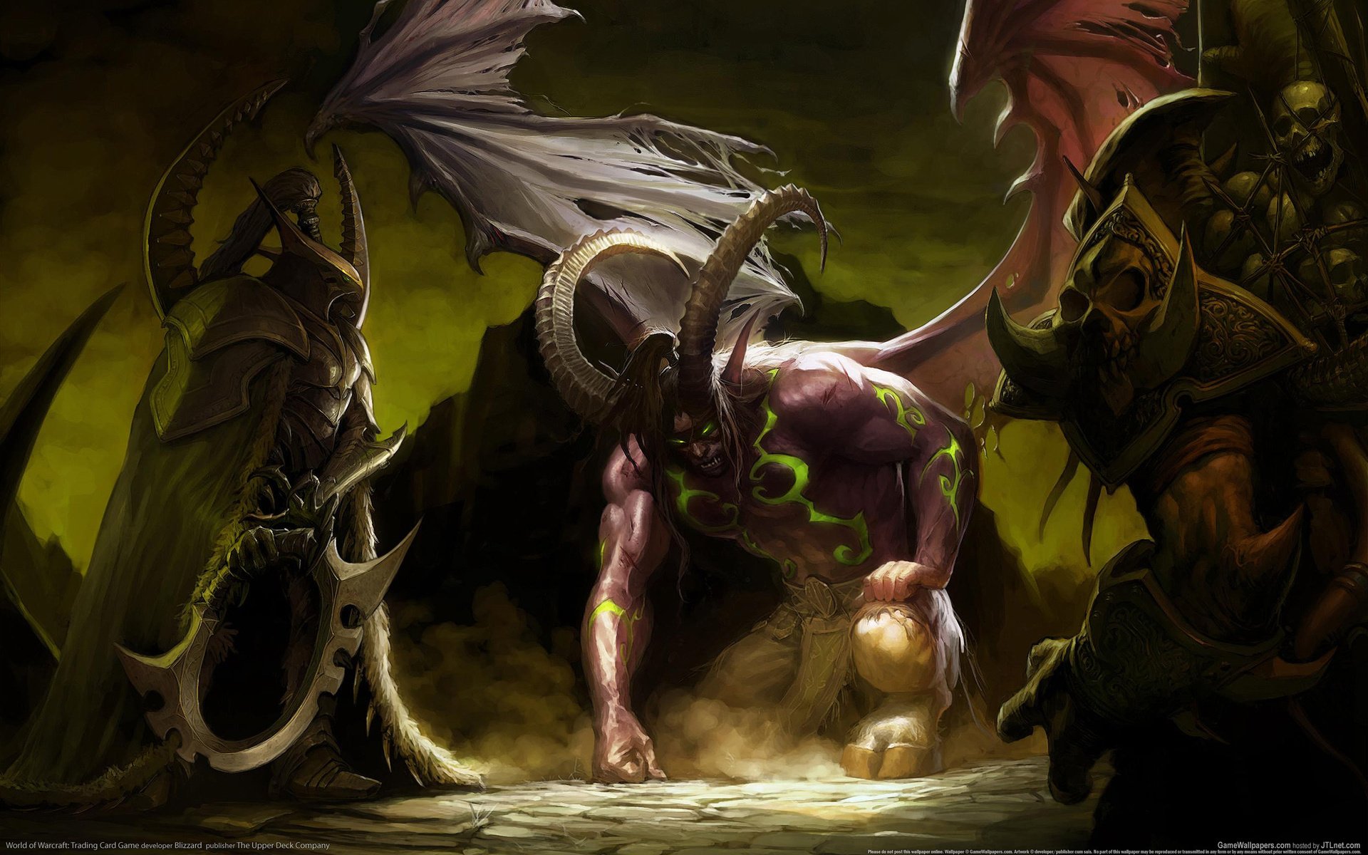 Обои дьявол, мир варкрафта, illidan, черт, ух, the devil, world of warcraft, hell, wow разрешение 2560x1600 Загрузить