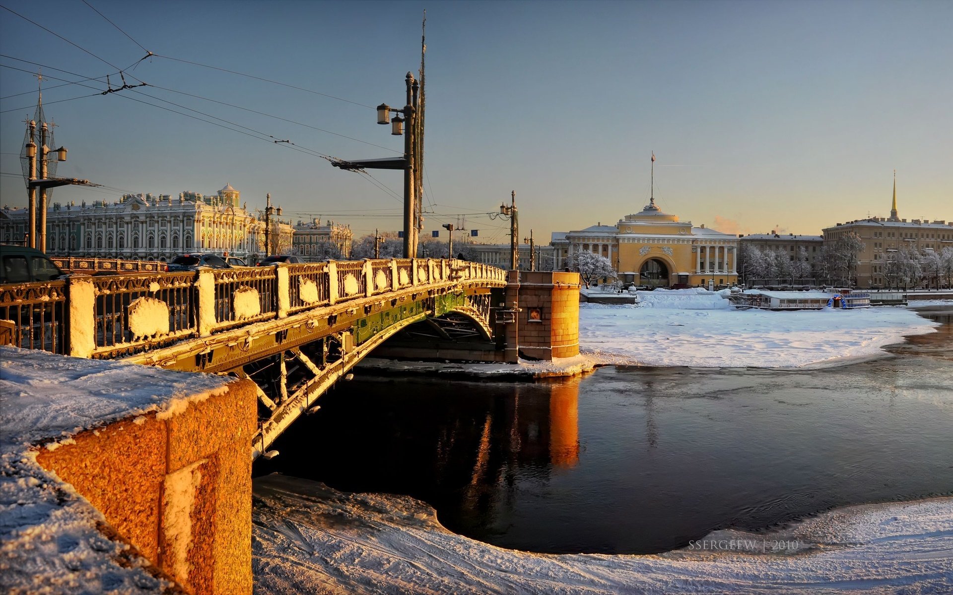 Обои санкт-петербург, адмиралтейство, дворцовый мост, зимний дворец, serg-sergeew, saint petersburg, the admiralty, the palace bridge, the winter palace разрешение 2560x1600 Загрузить