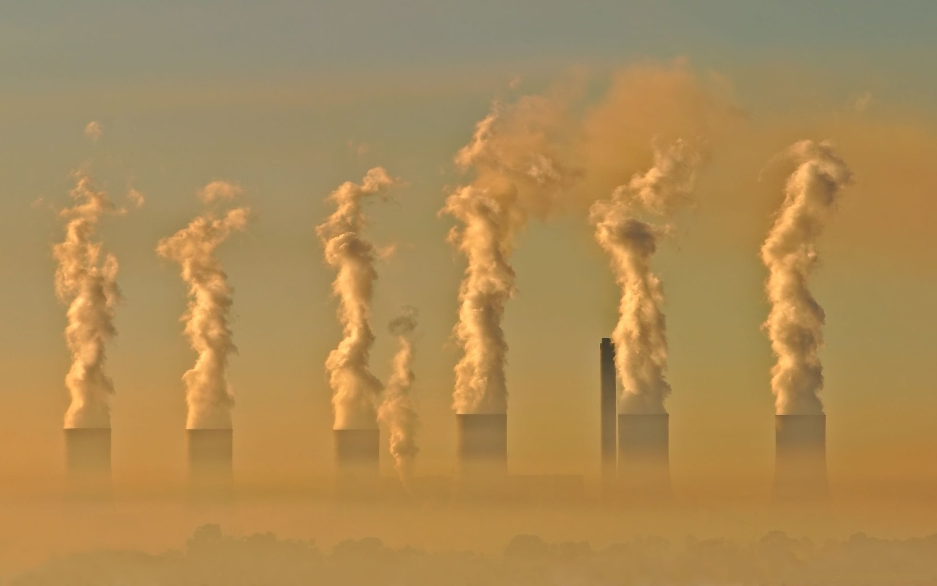 Обои смог, индустриальный, загрязнение, шок, could, industrial, pollution, shock разрешение 2560x1600 Загрузить