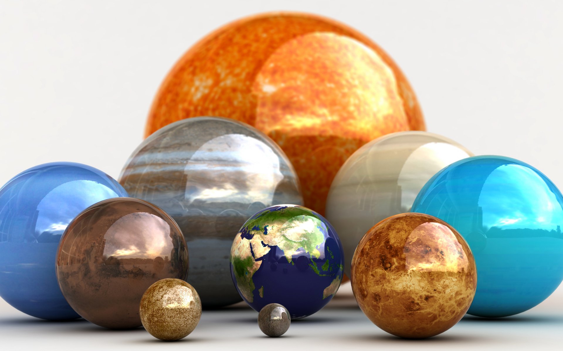 Обои шары, planets, our happy family, наши планеты, планетки, balls, our planet, the planet разрешение 2560x1440 Загрузить
