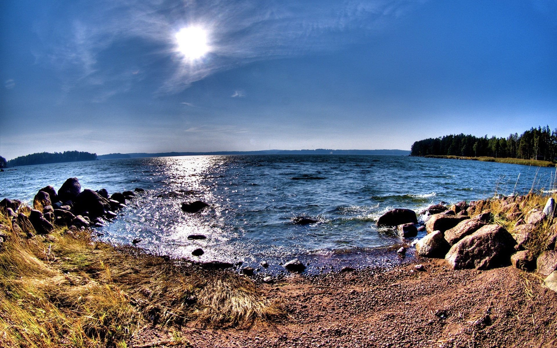 Обои вода, озеро, берег, панорама, water, lake, shore, panorama разрешение 1920x1440 Загрузить