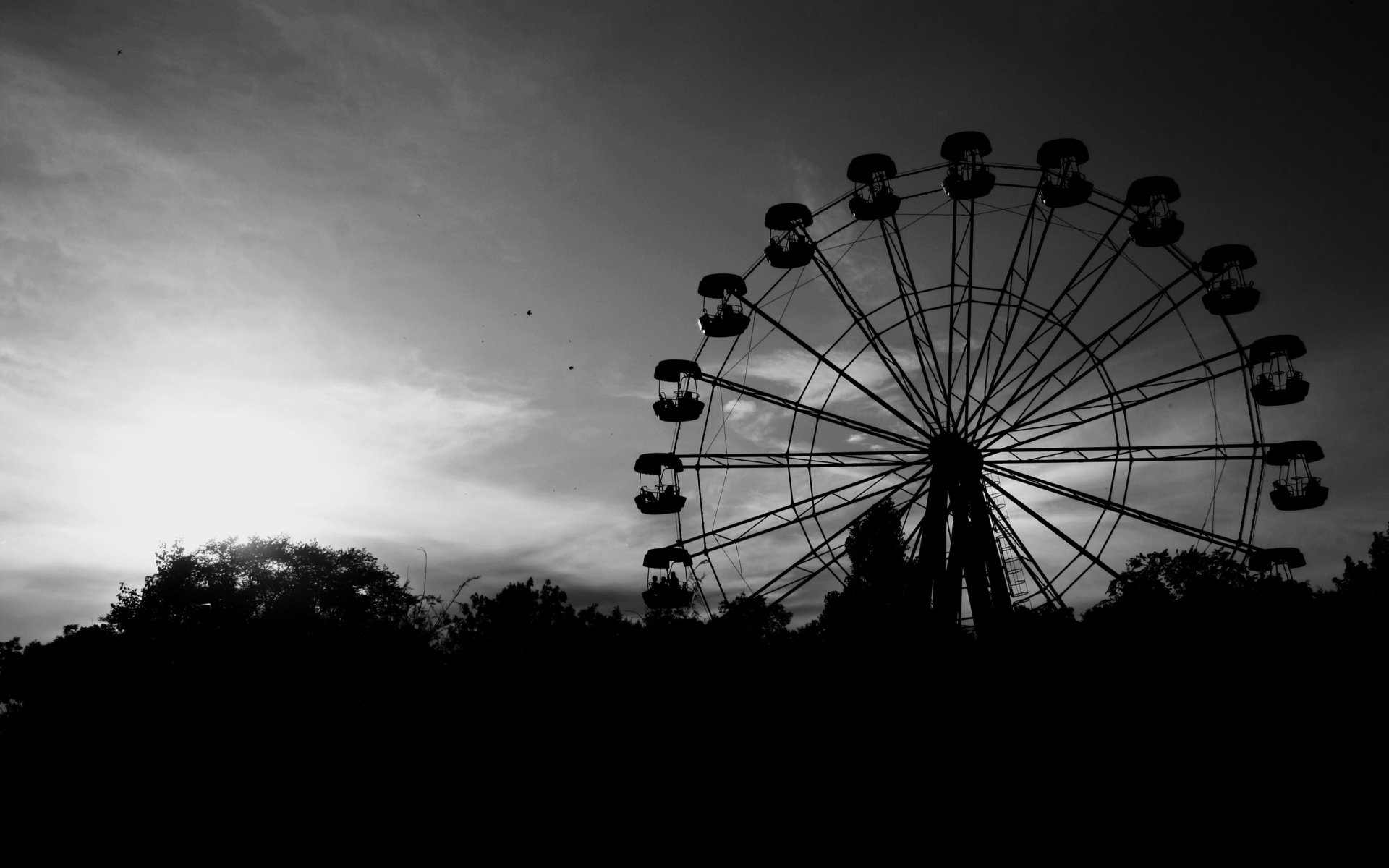 Обои колесо обозрения, чб, керчь, ferris wheel, bw, kerch разрешение 3888x2592 Загрузить