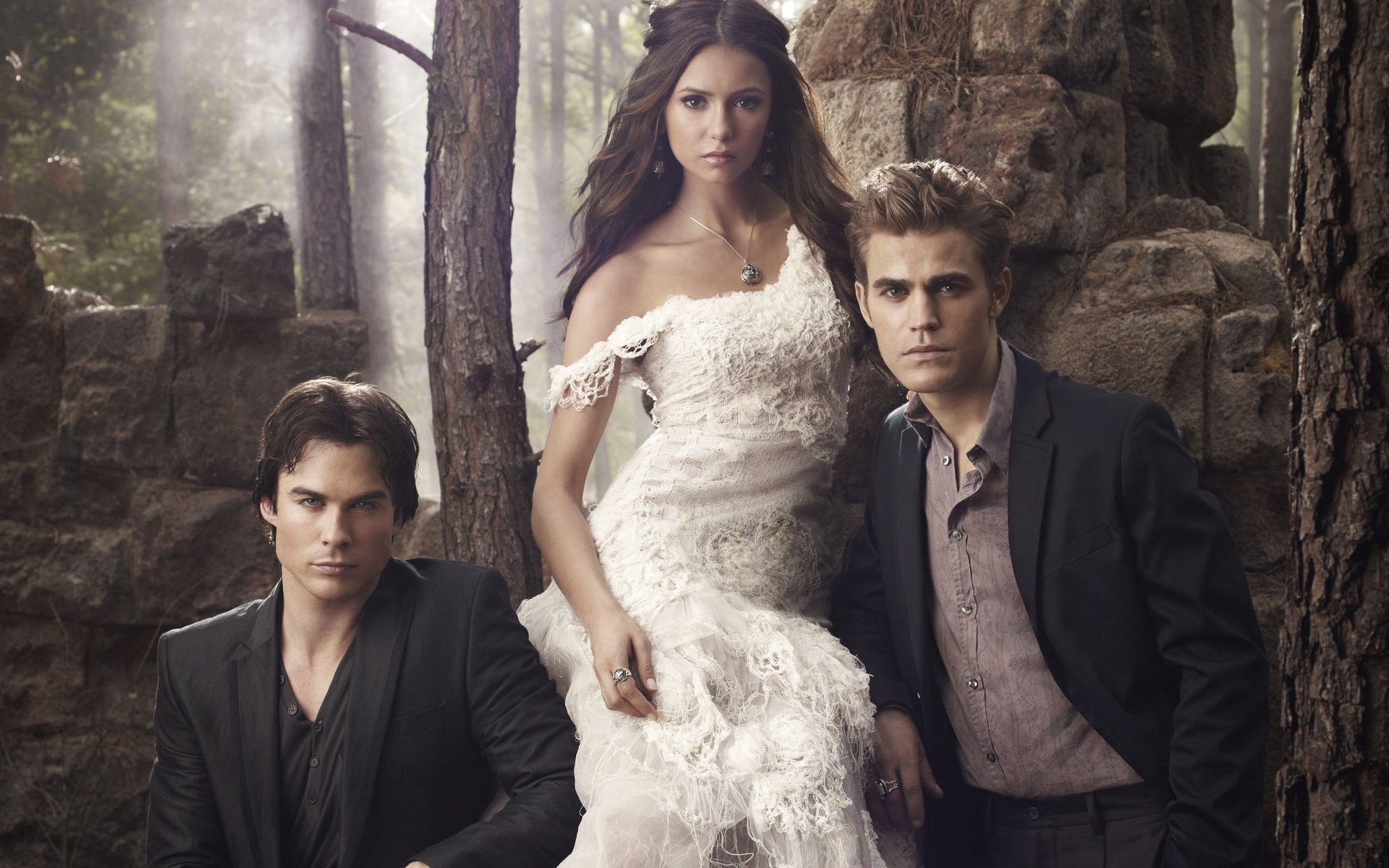Фото » Дэймон, Елена и Стефан. » Vampire Diaries: Кадры из фильма