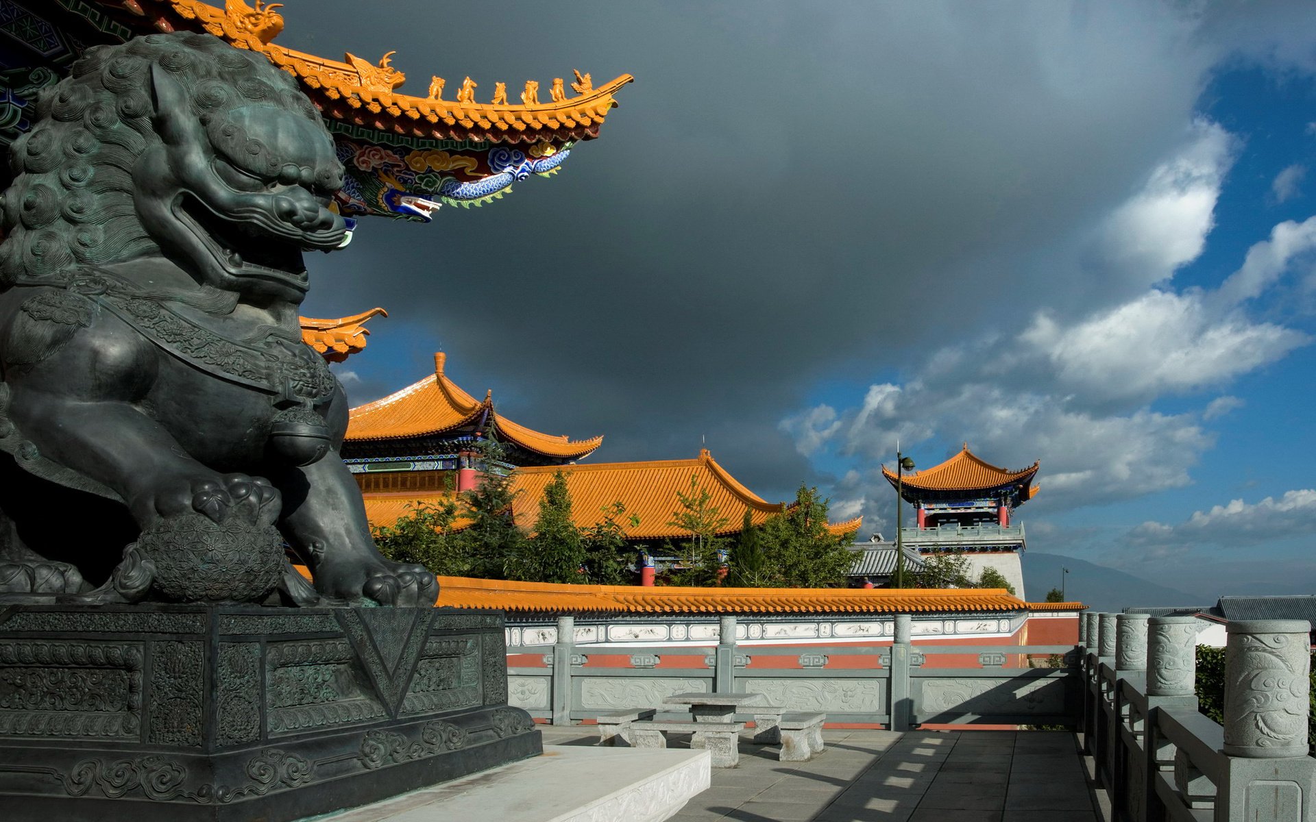 Обои небо, облако, дракон, дома, китай, скульптура, the sky, cloud, dragon, home, china, sculpture разрешение 2000x1509 Загрузить