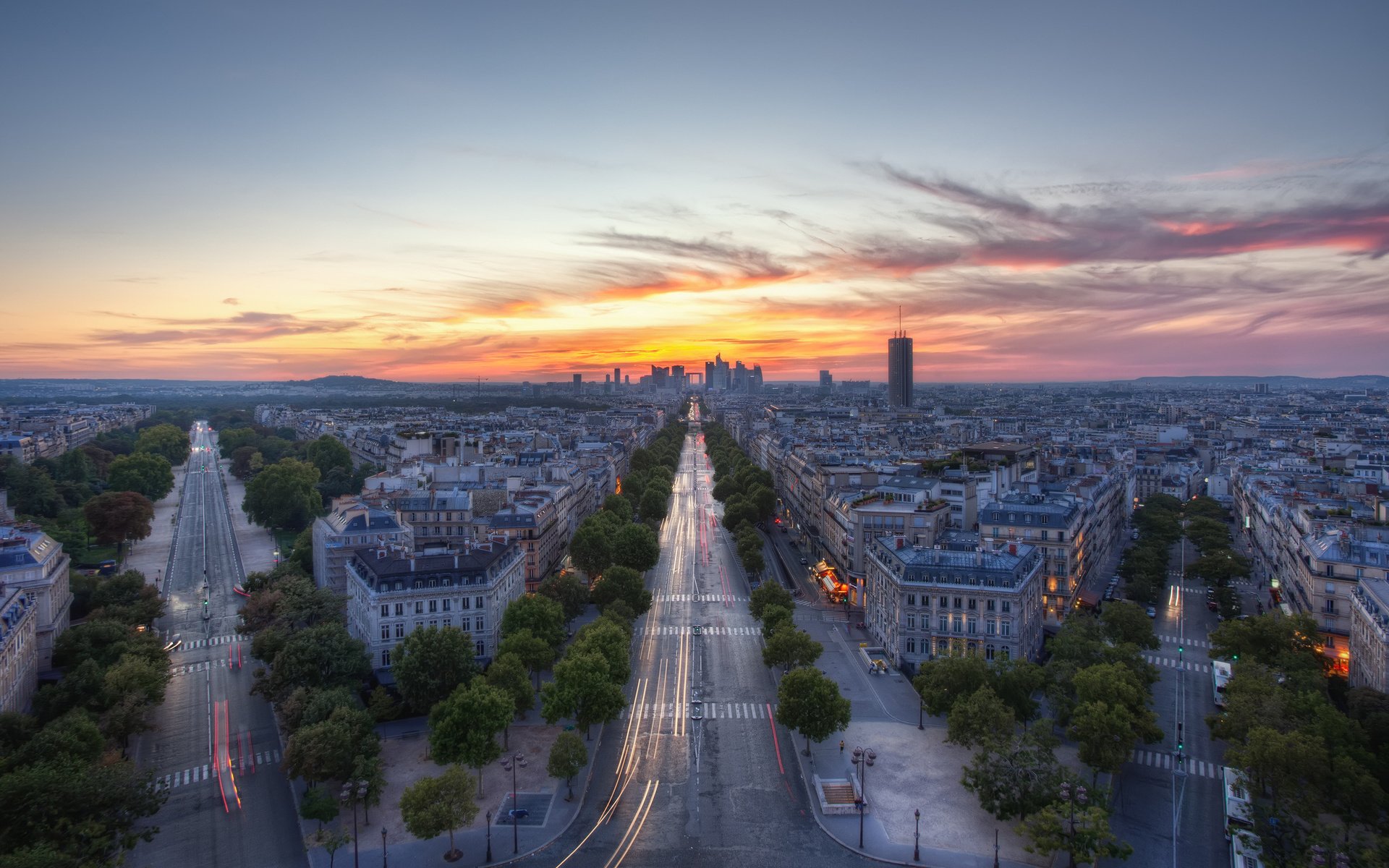 Обои париж, франция, вид с триумфальной арки, paris, france, the view from the arc de triomphe разрешение 2048x1365 Загрузить