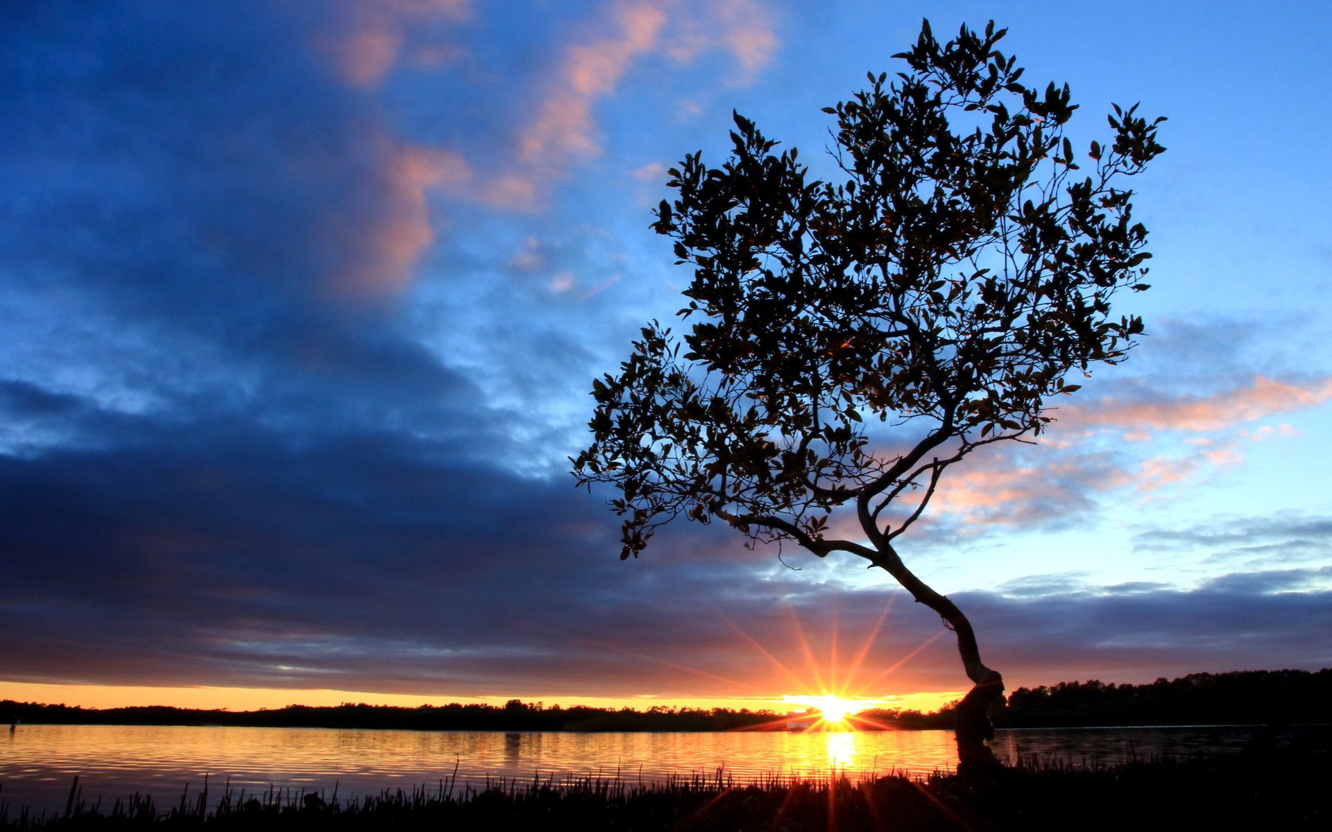 Обои озеро, закат, lake, sunset разрешение 4641x3094 Загрузить