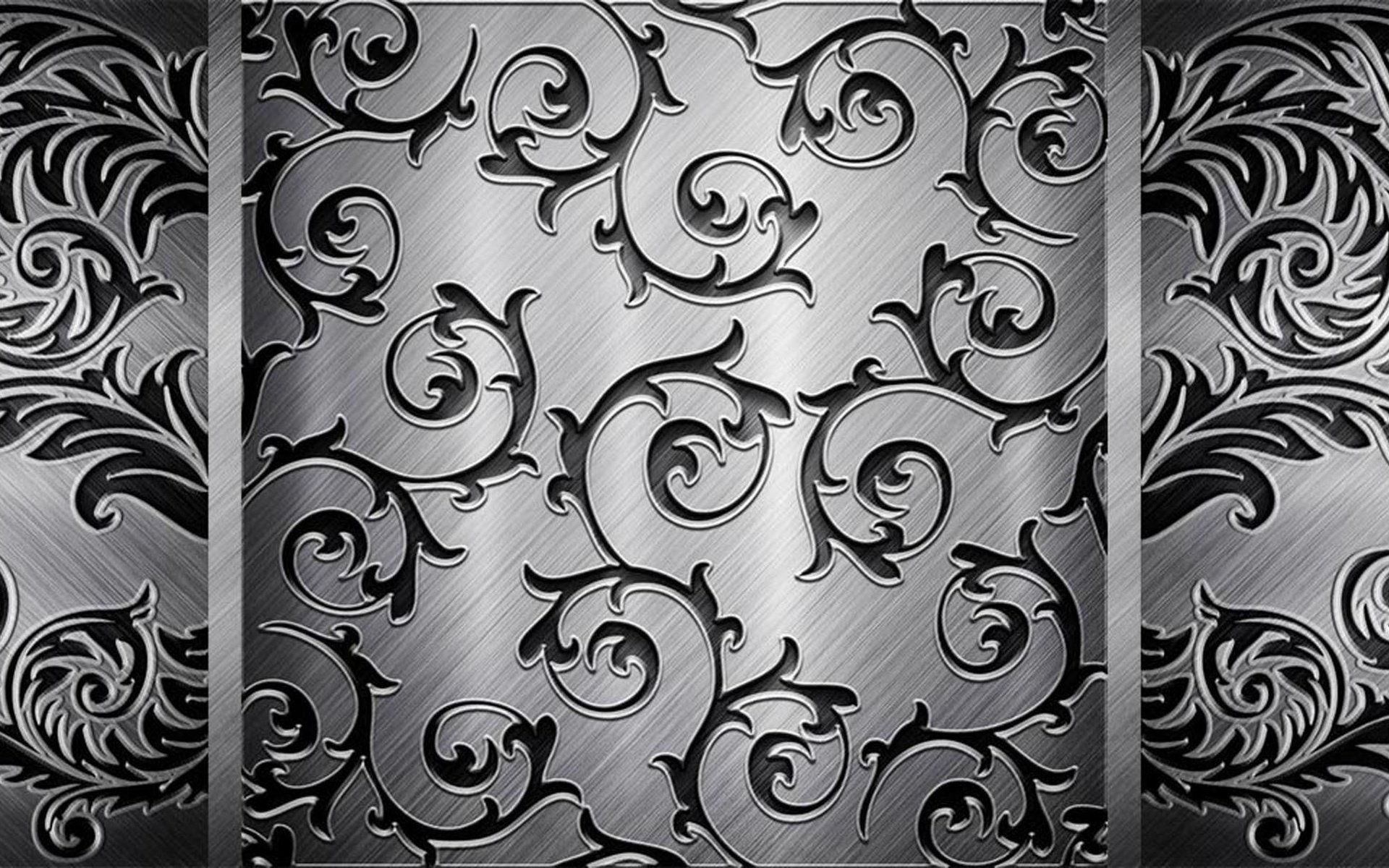 Обои металл, узор, черный, серый, сталь, винтажная текстура, metal, pattern, black, grey, steel, vintage texture разрешение 2000x1204 Загрузить