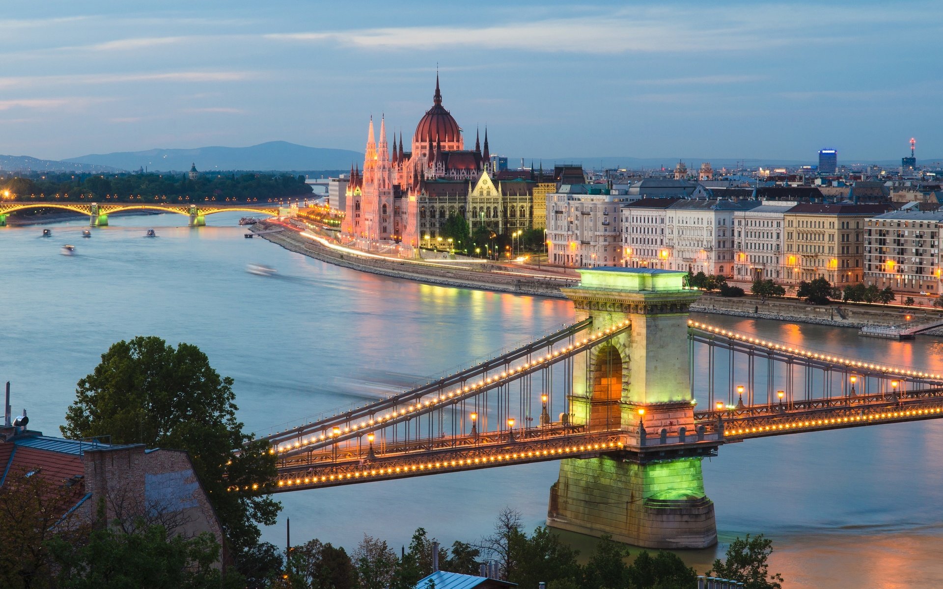 Обои река, мост, город, венгрия, будапешт, river, bridge, the city, hungary, budapest разрешение 2880x1835 Загрузить