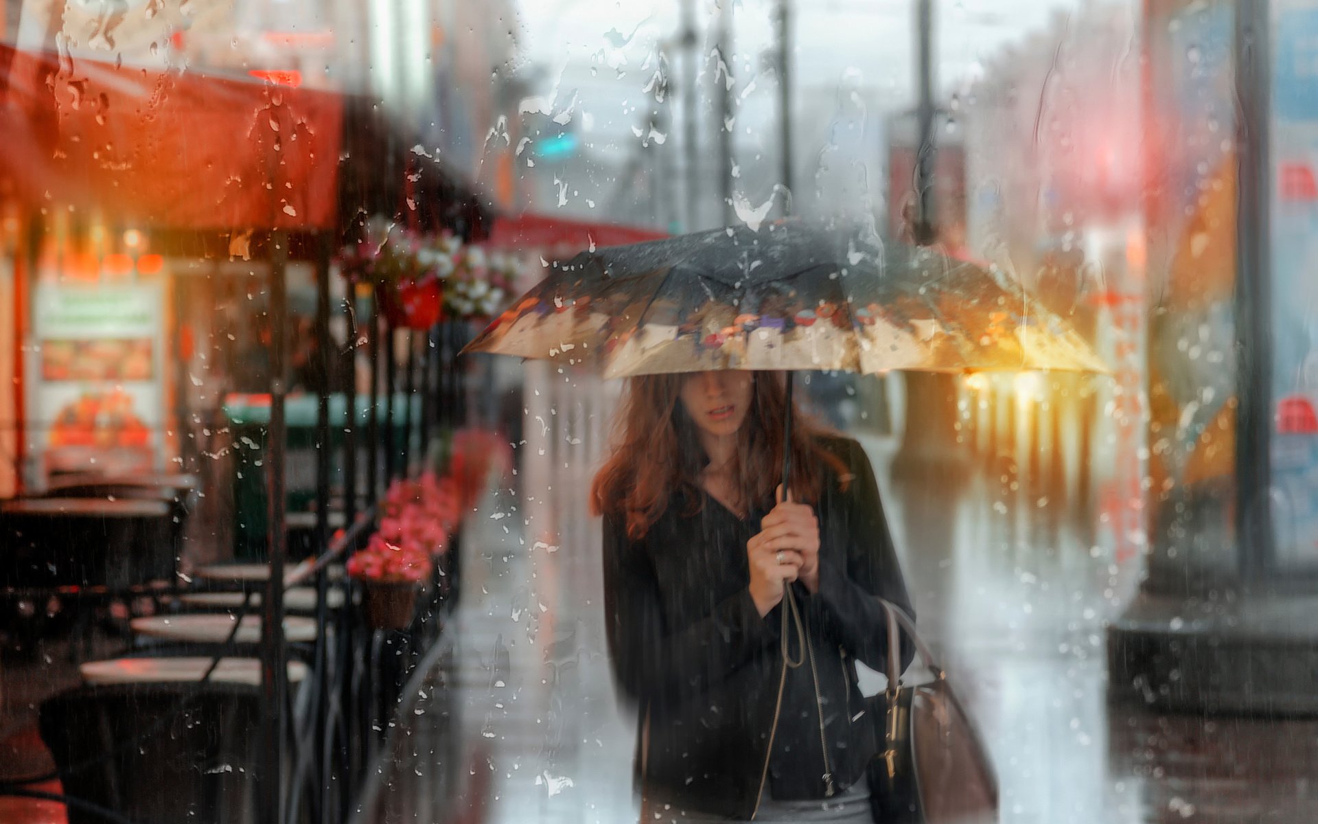 Обои девушка, лето, дождь, зонт, санкт-петербург, girl, summer, rain, umbrella, saint petersburg разрешение 2048x1788 Загрузить
