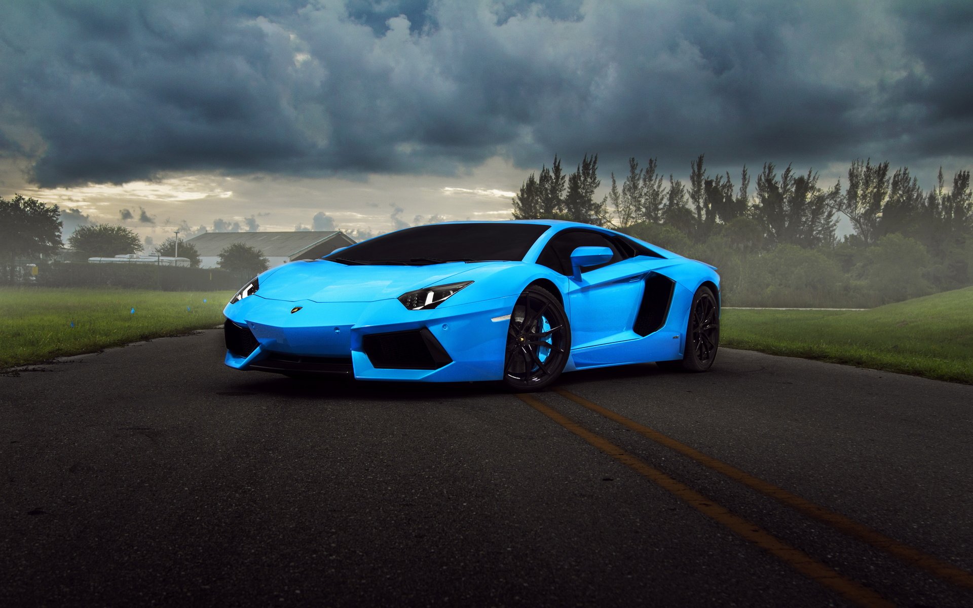 Обои синий, улица, ламборджини авентадор, blue, street, lamborghini aventador разрешение 5000x3125 Загрузить