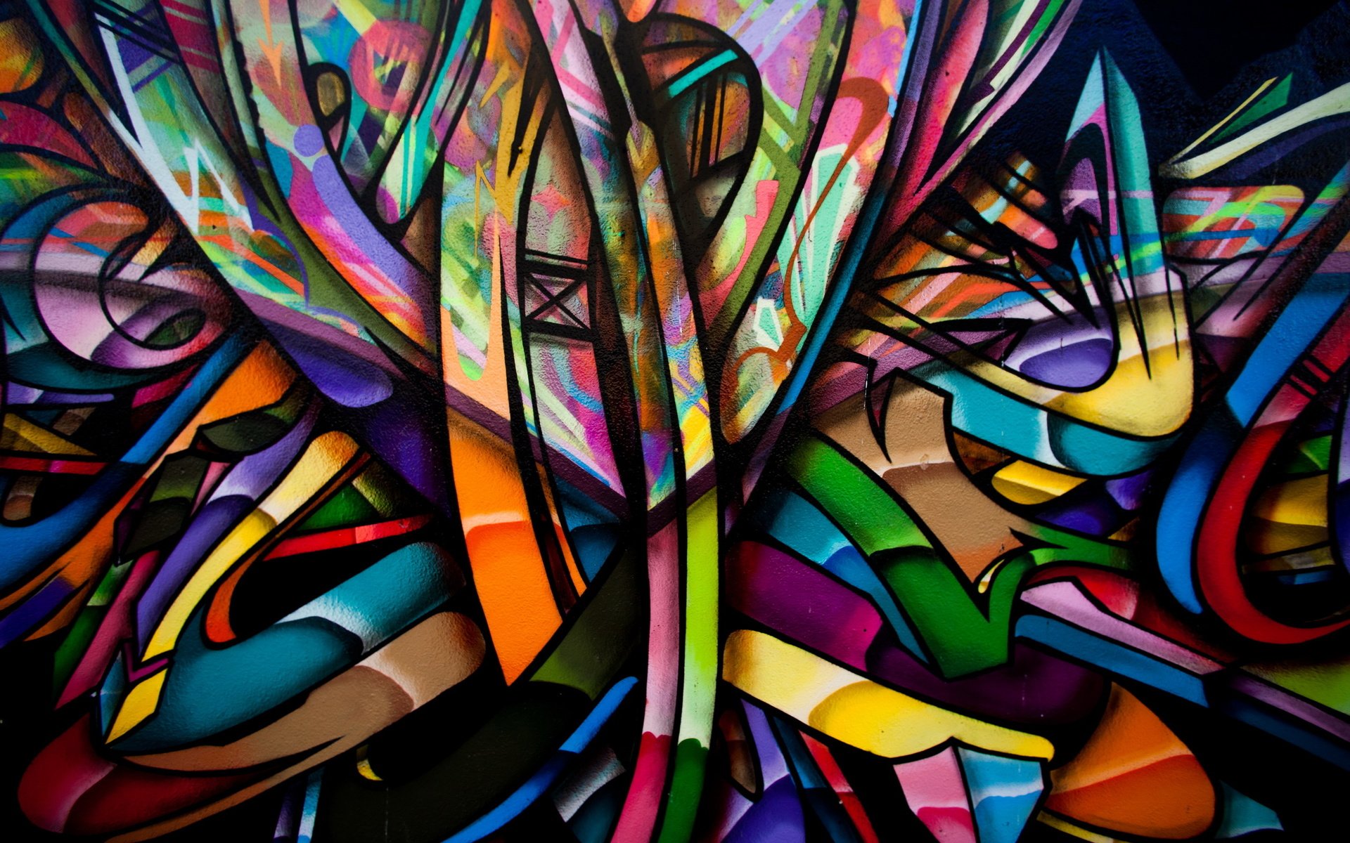 Обои абстракция, текстура, цвет, форма, граффити, abstraction, texture, color, form, graffiti разрешение 2560x1707 Загрузить