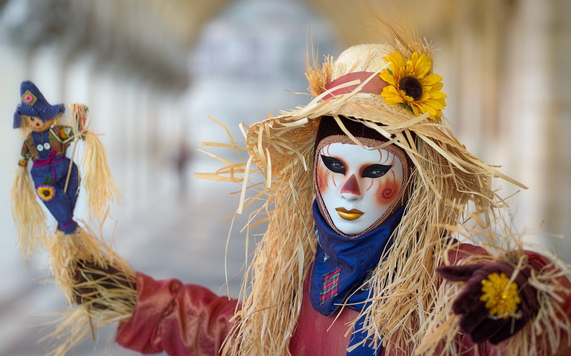 Обои стиль, маска, человек, костюм, карнавал, маскарад, style, mask, people, costume, carnival, masquerade разрешение 1920x1224 Загрузить