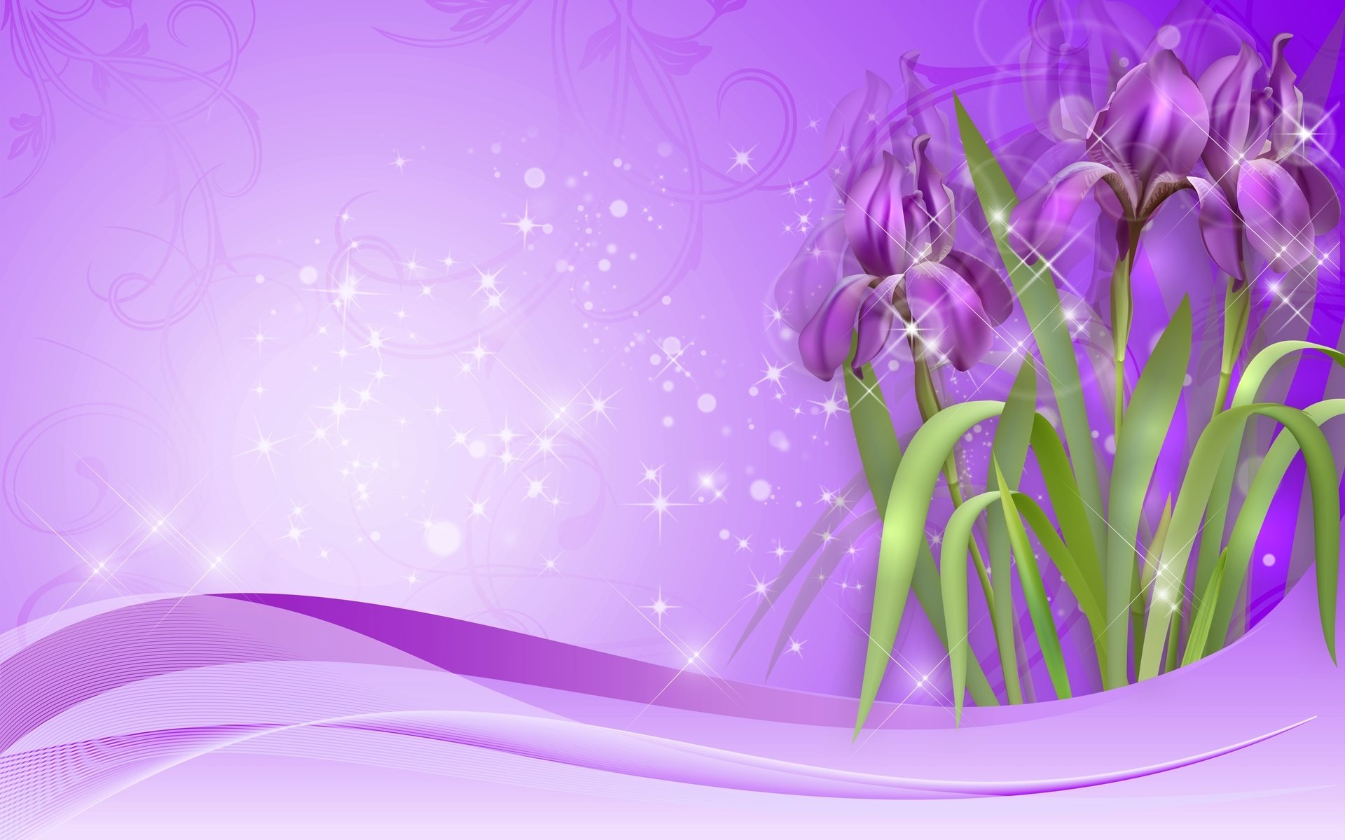 Обои цветы, рисунок, фиолетовые, ирисы, flowers, figure, purple, irises разрешение 3000x1900 Загрузить