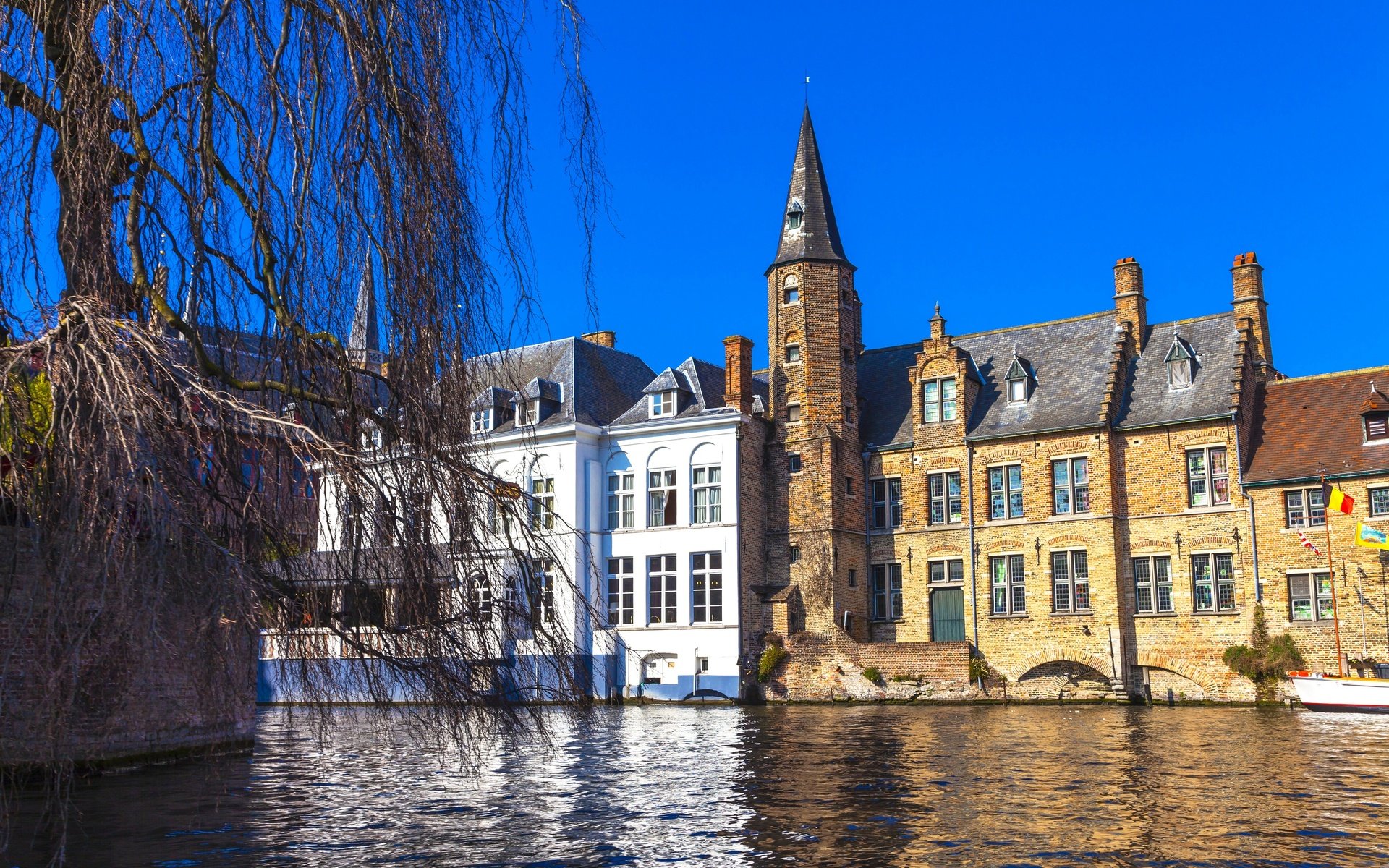 Обои дома, бельгия, брюгге, brugge, водный канал, home, belgium, bruges, water channel разрешение 2880x1920 Загрузить