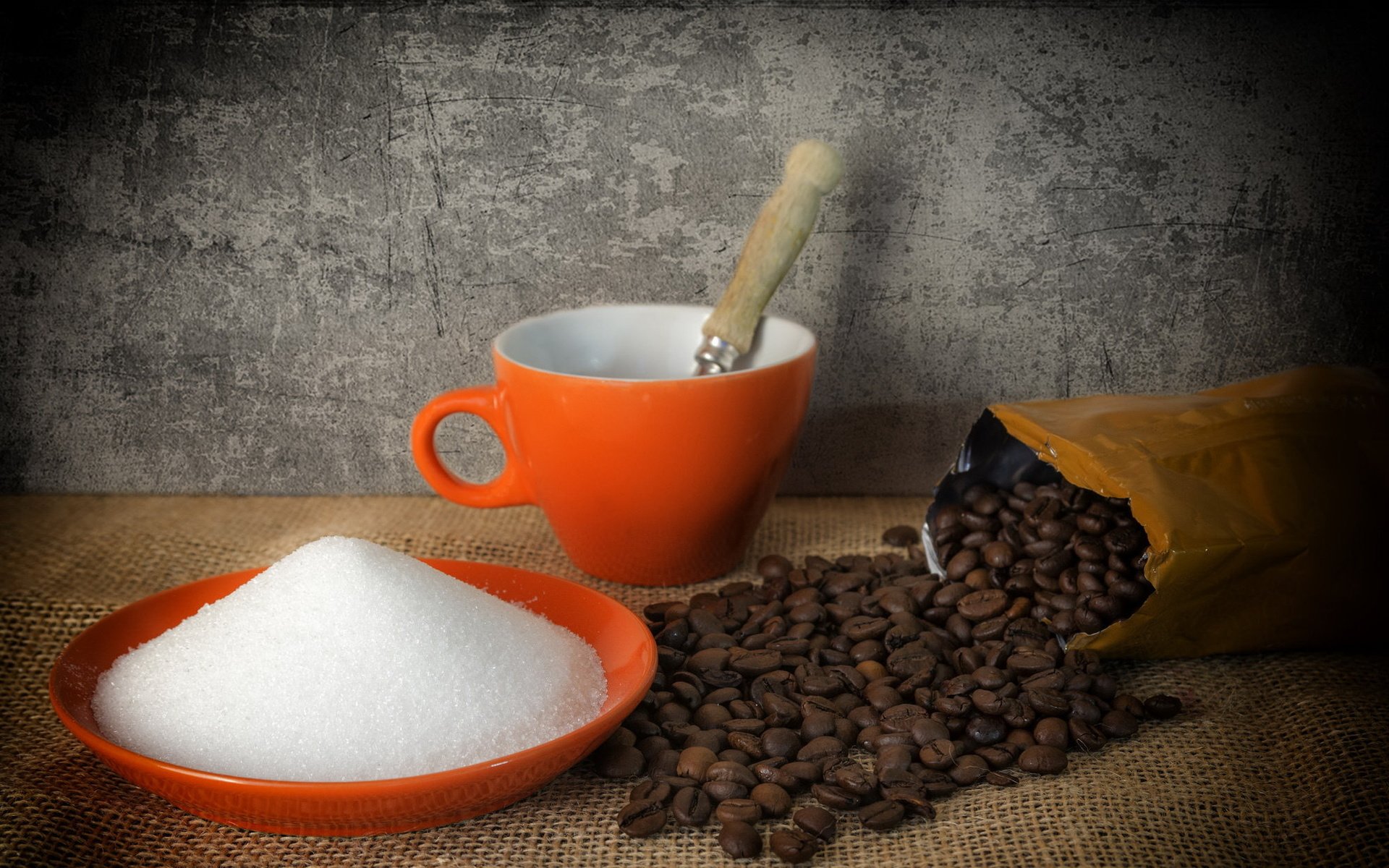 Обои зерна, кофе, сахар, grain, coffee, sugar разрешение 2048x1252 Загрузить