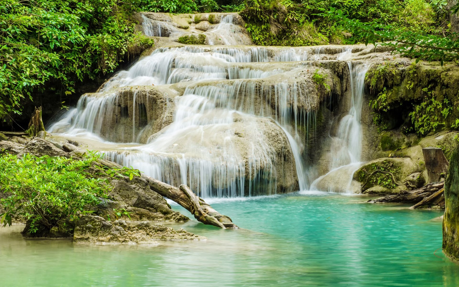 Обои река, лес, водопад, джунгли, ландшафт, красива, тропическая, river, forest, waterfall, jungle, landscape, beautiful, tropical разрешение 3500x2318 Загрузить